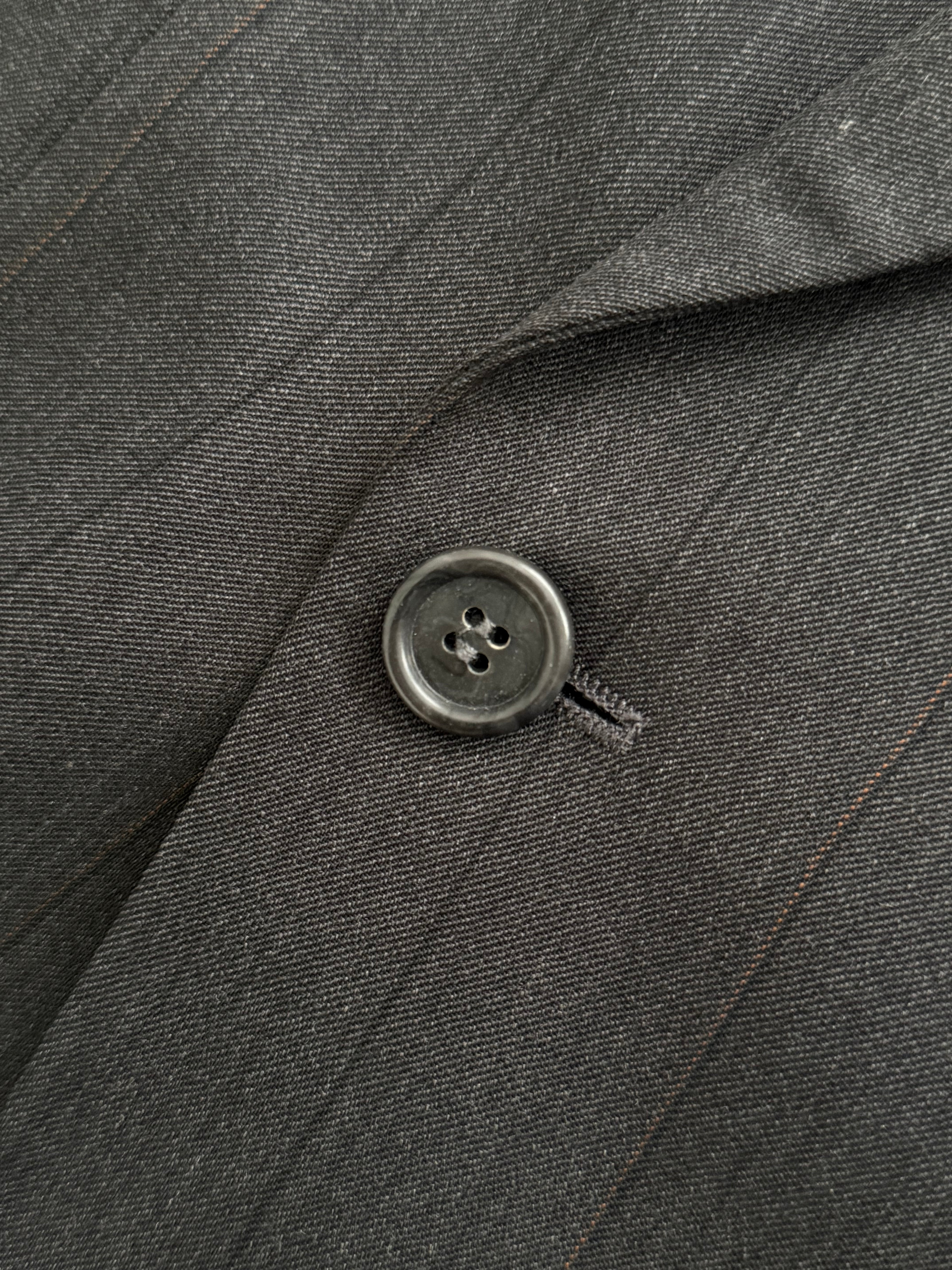 Hugo Boss 1980s 'Al Capone' Double Breasted Pleated Wool Cashmere Suit - Size XXL Jacket / 36" Waist