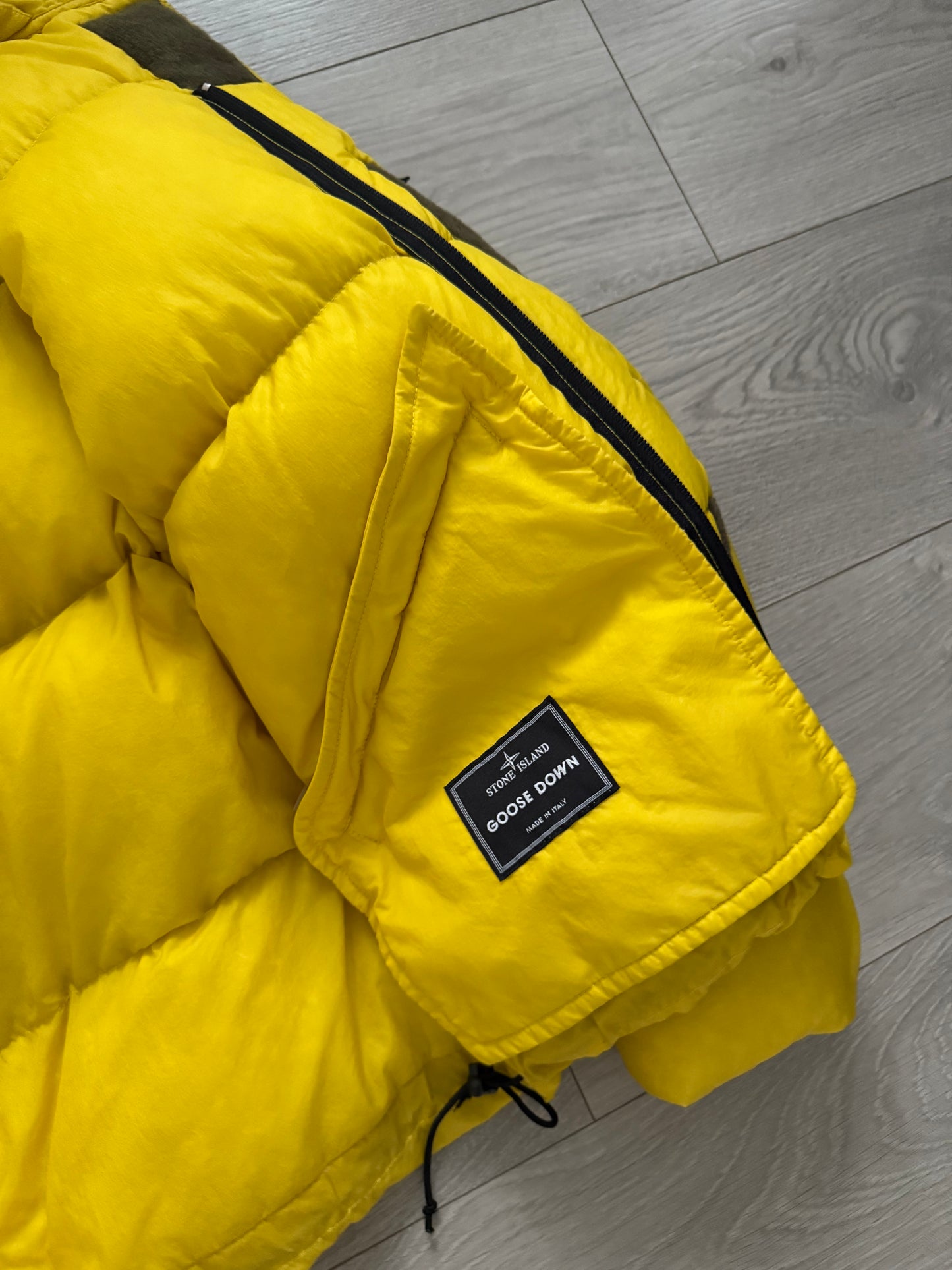 Stone Island FW2005 Mesh Badge Goose Down Puffer Jacket - Size M