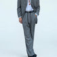 Armani 1990s Pleated Grey Wool Relaxed Suit - L Jacket / 36" Waist