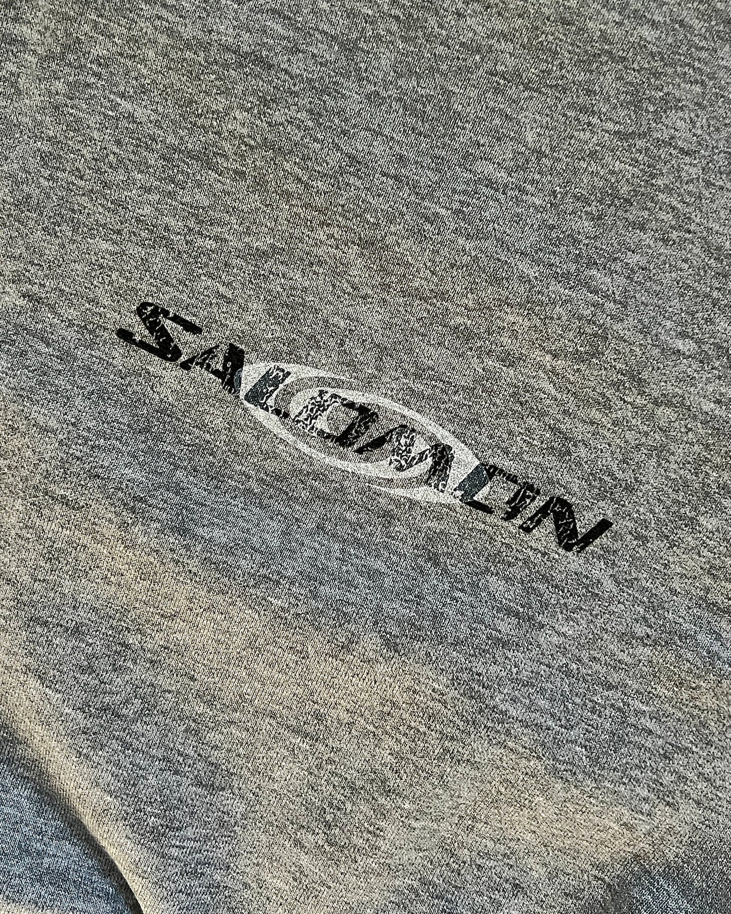 Salomon Early 00s Graphic Grey Crewneck Sweater - Size M