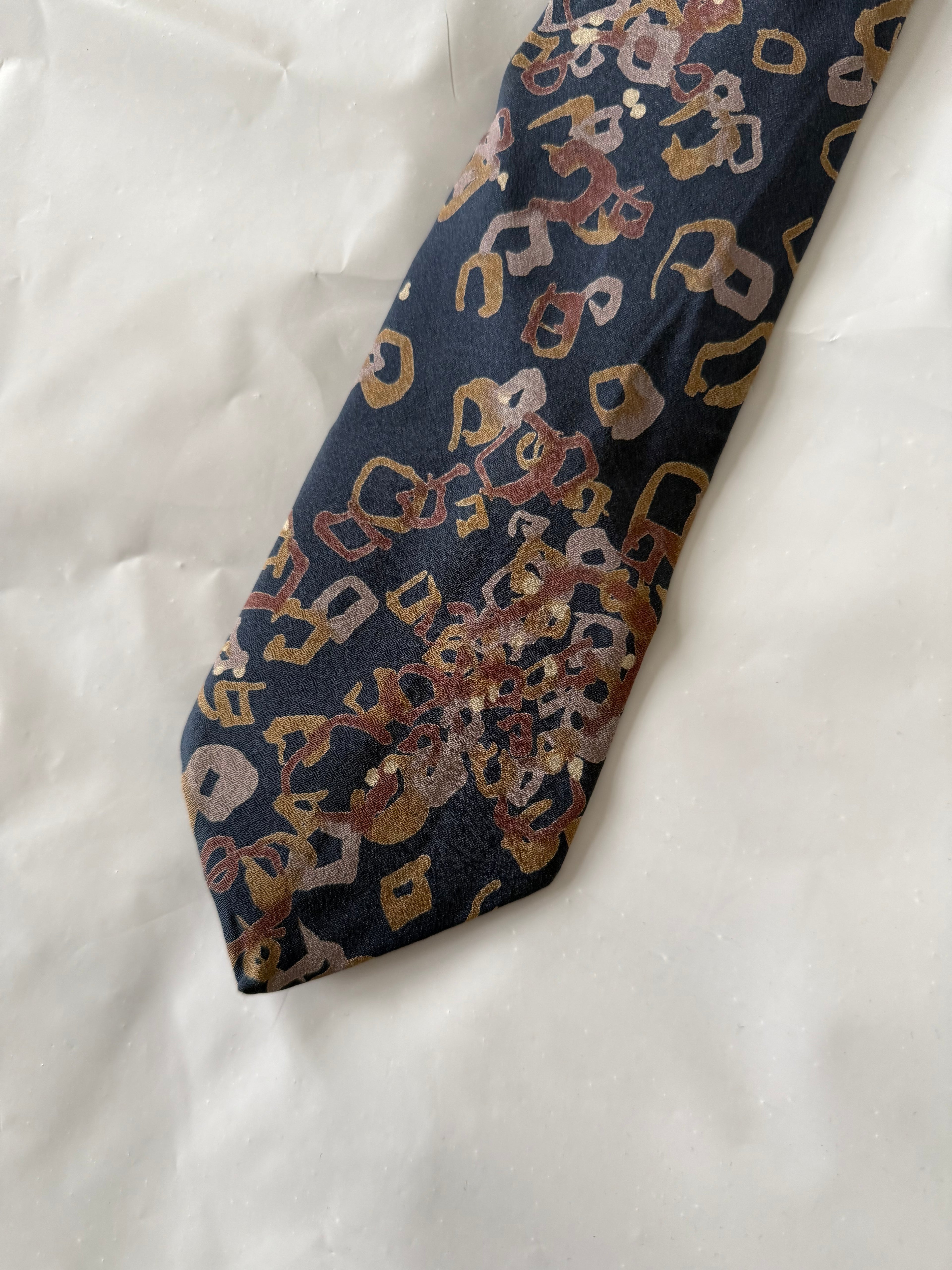 Issey Miyake 1990s Silk Tie
