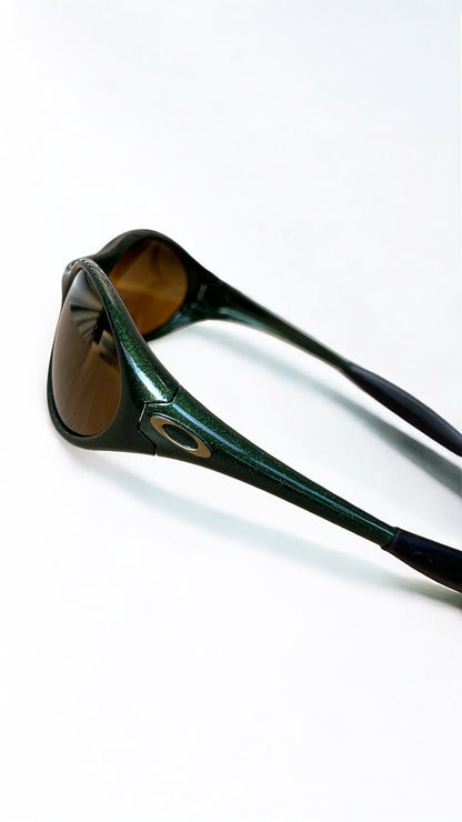 Oakley 1994 Eye Jacket Sunglasses in Moss Green/Gold Iridium