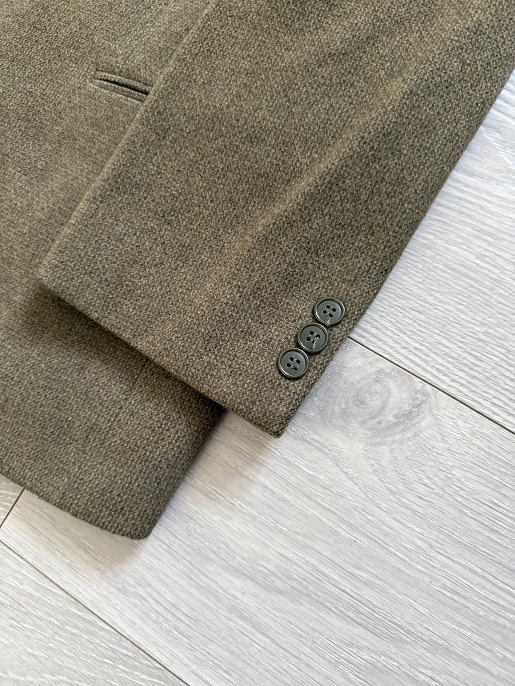 Giorgio Armani 1980s 2B Khaki Brown Wool Sport Jacket Blazer - Size XXL
