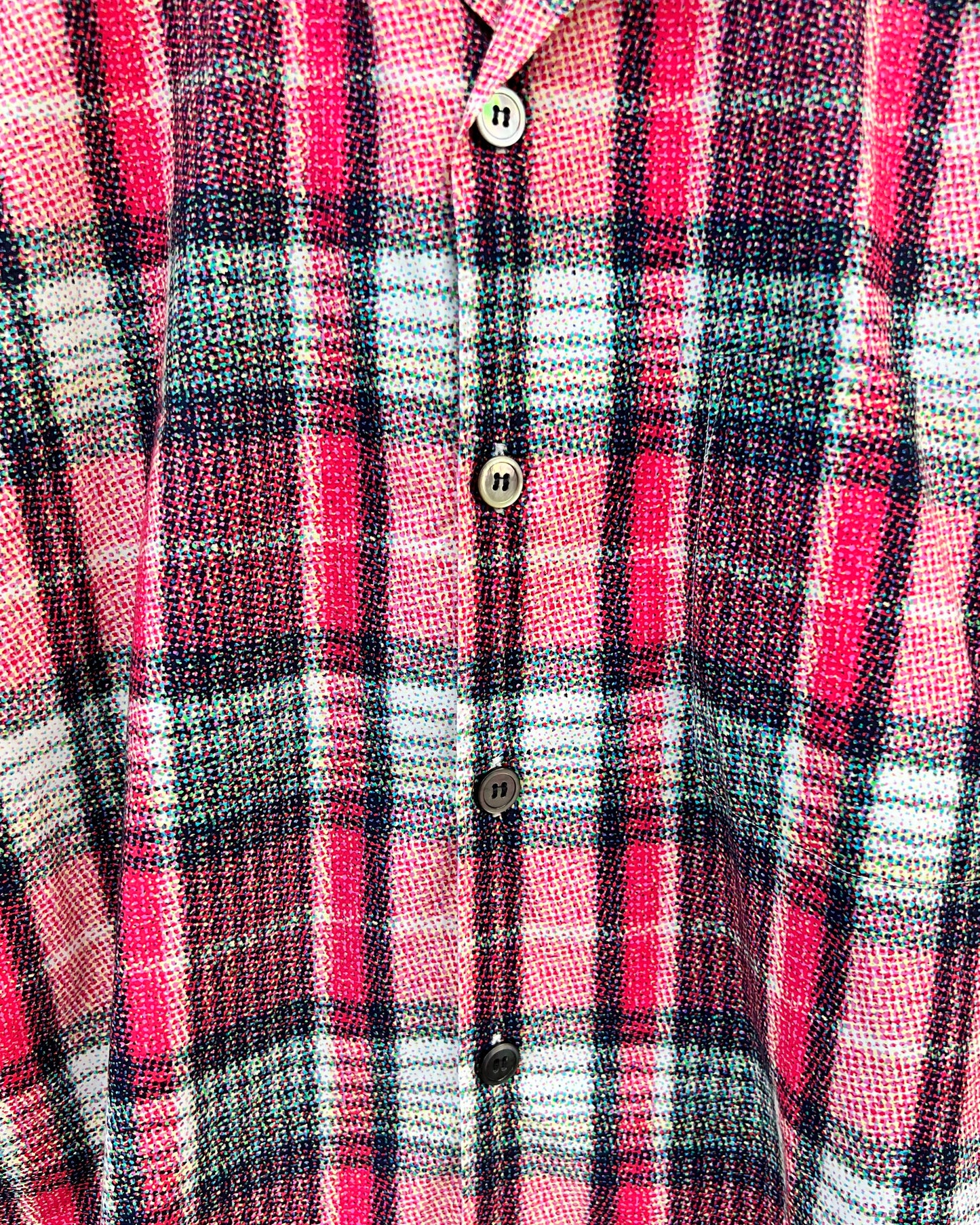 Comme Des Garcons Homme SS03' Shadow Plaid Shirt - Size M