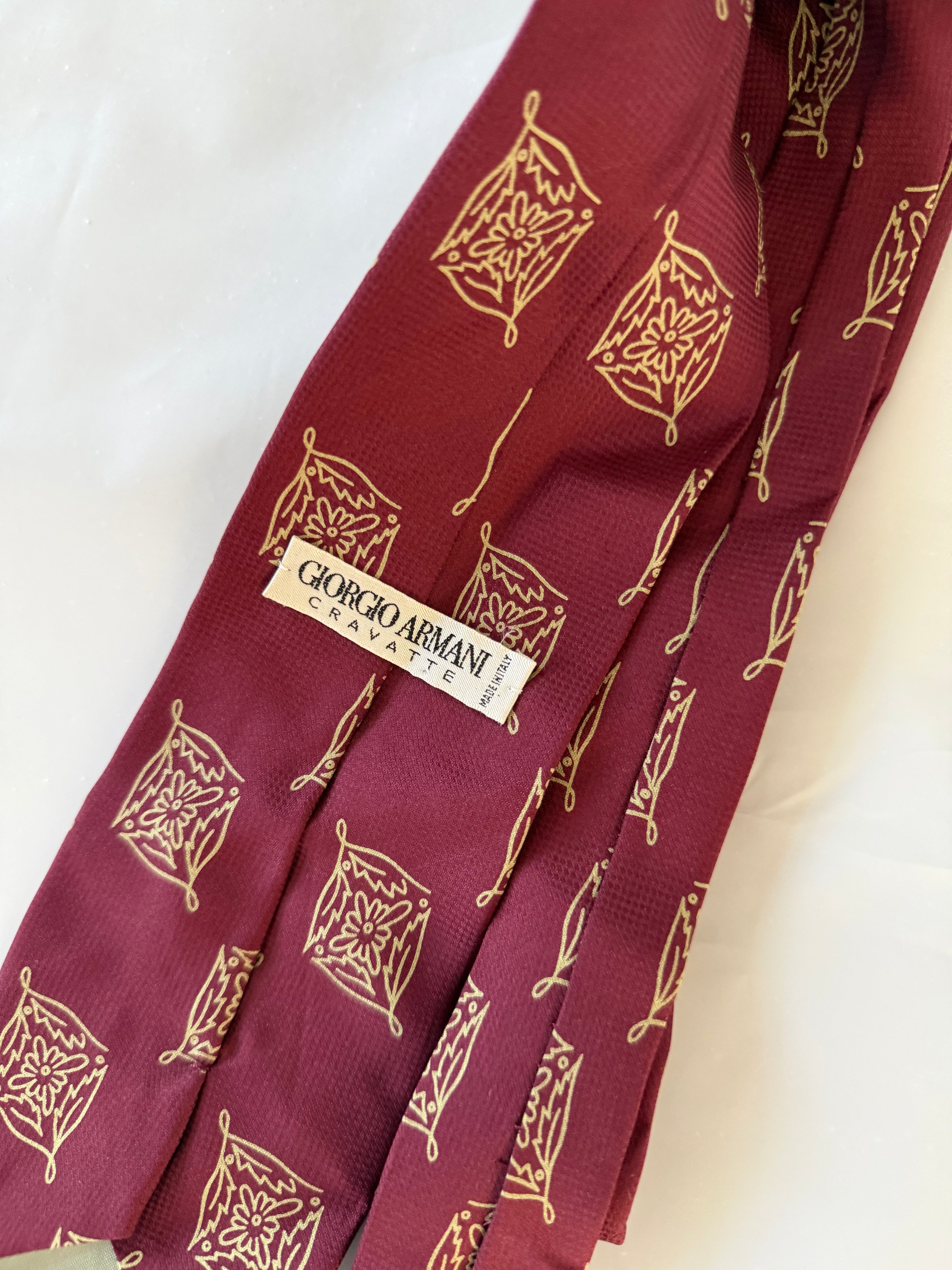 Giorgio Armani 1990s Silk Tie