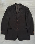 Armani 1990s Textured Wool 3B Blazer Jacket - Size XL