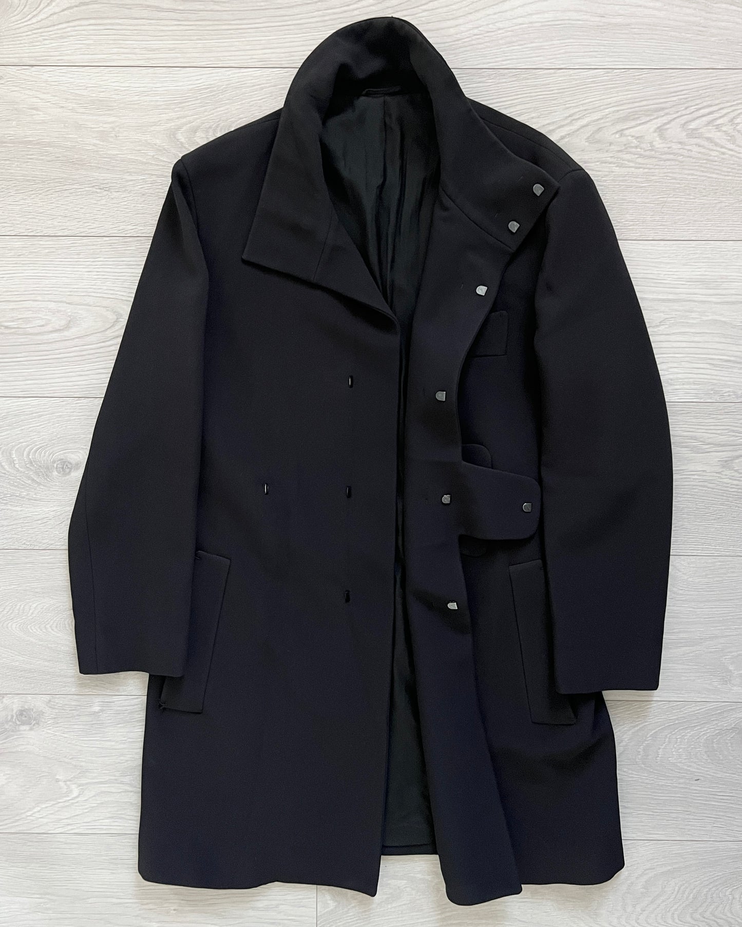 Jil Sander by Raf Simons FW2010 Elliptical Panelled Tailored Coat - Size M