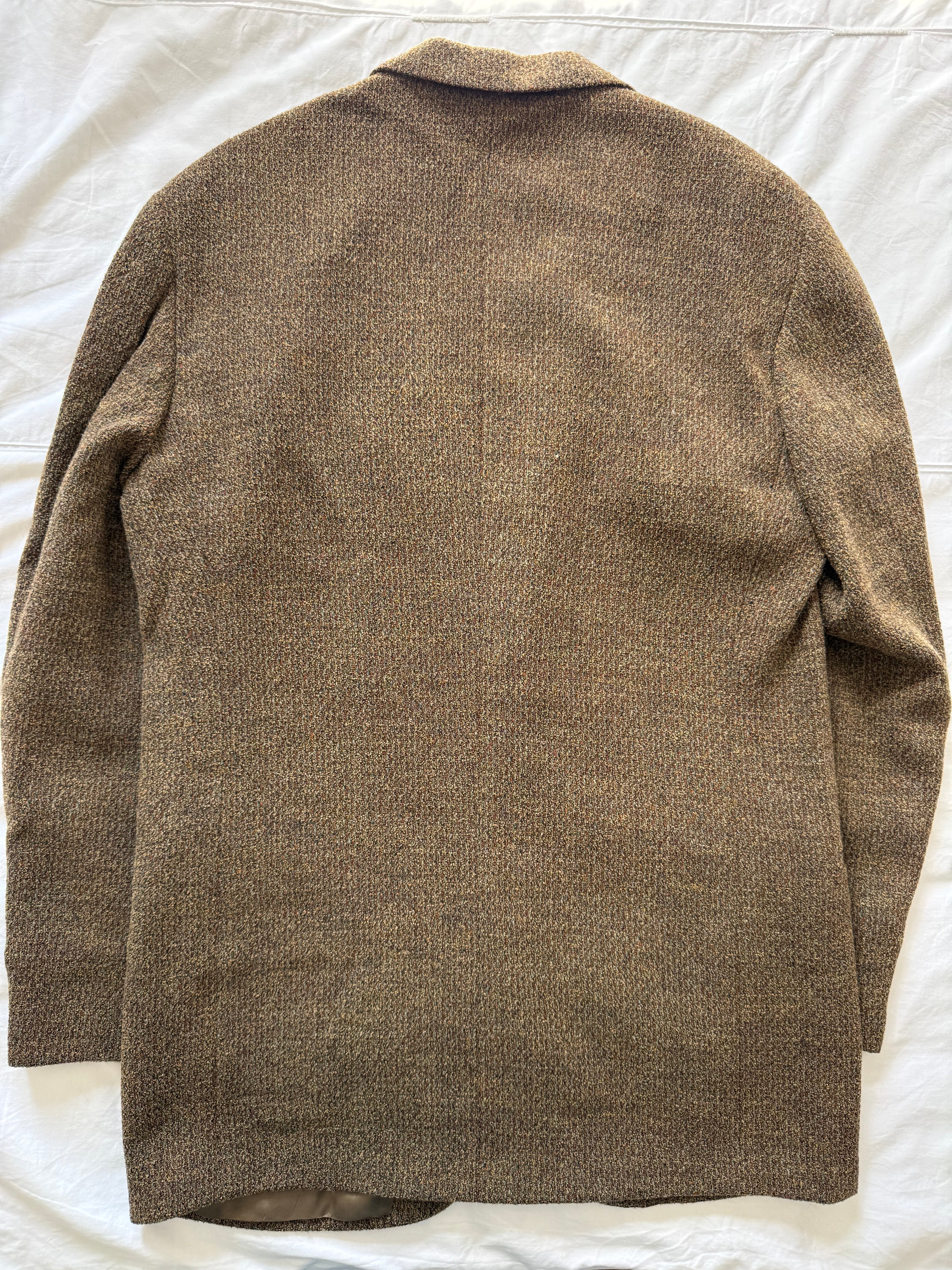 Giorgio Armani 1980s 2B Textured Speckled Wool Blend Sport Jacket Blazer - Size S