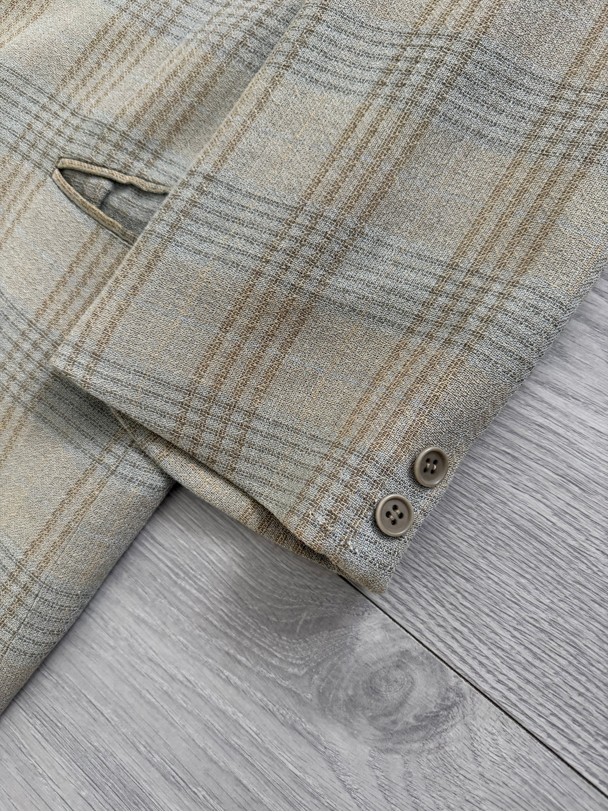 Giorgio Armani 1980s 3B Linen Cotton Textured Sport Jacket Blazer - Size XL
