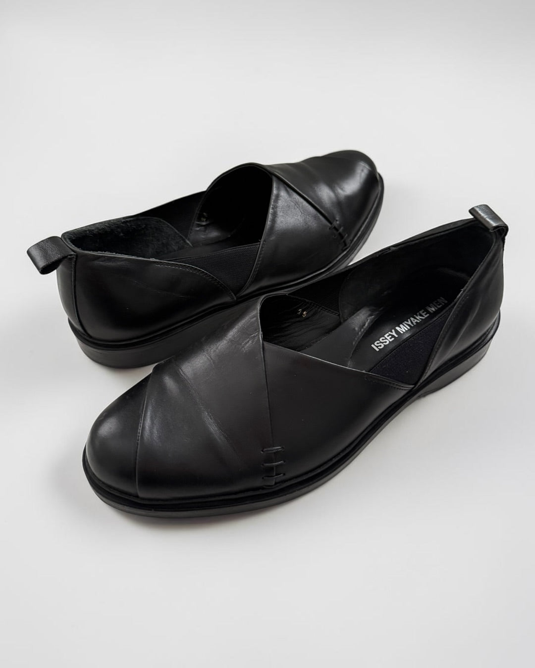Issey Miyake Vintage Slip-On Leather Derby Shoes - Size US7