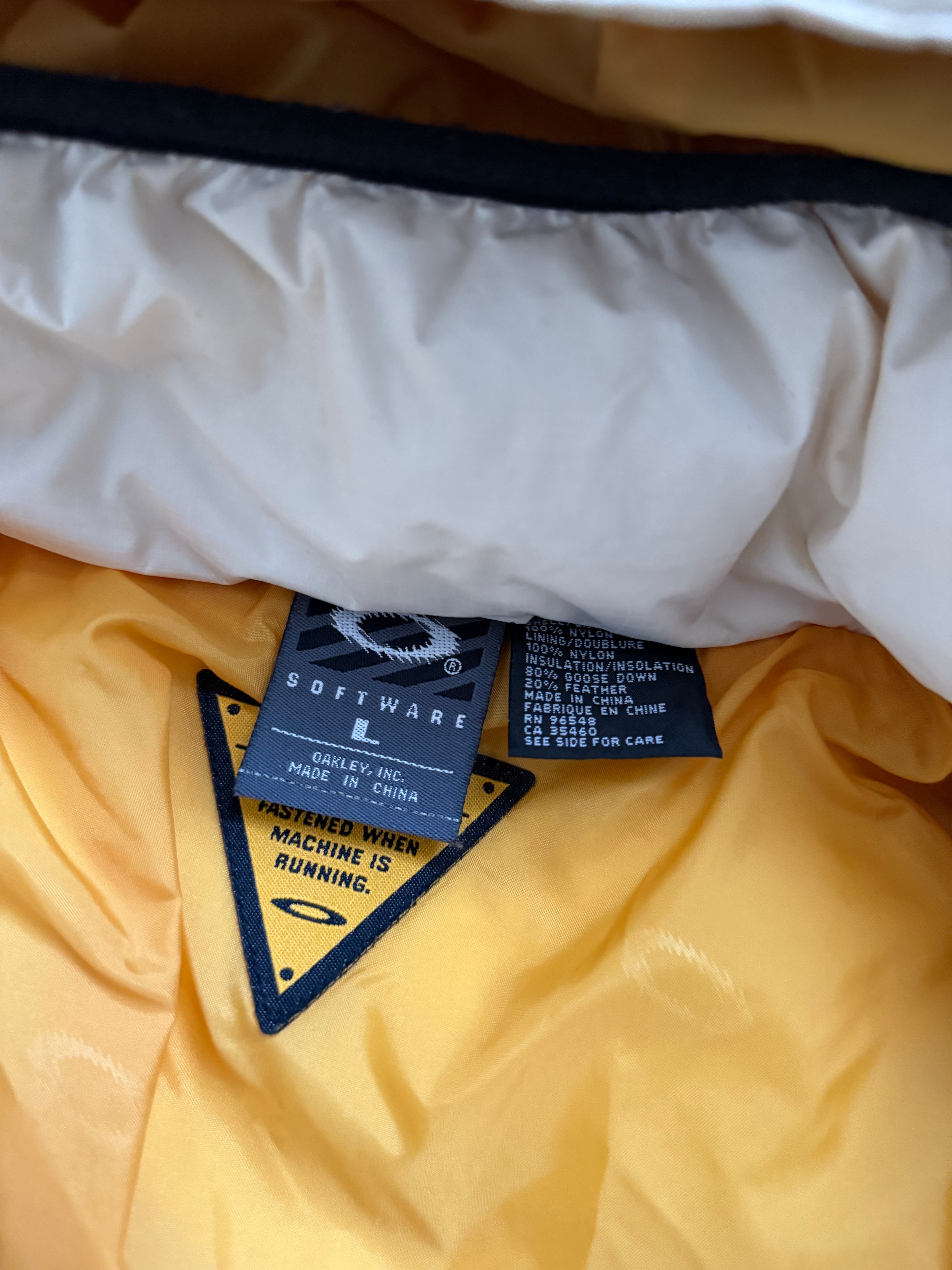 Oakley Software 2006 Technical White Down Puffer Jacket - Size L