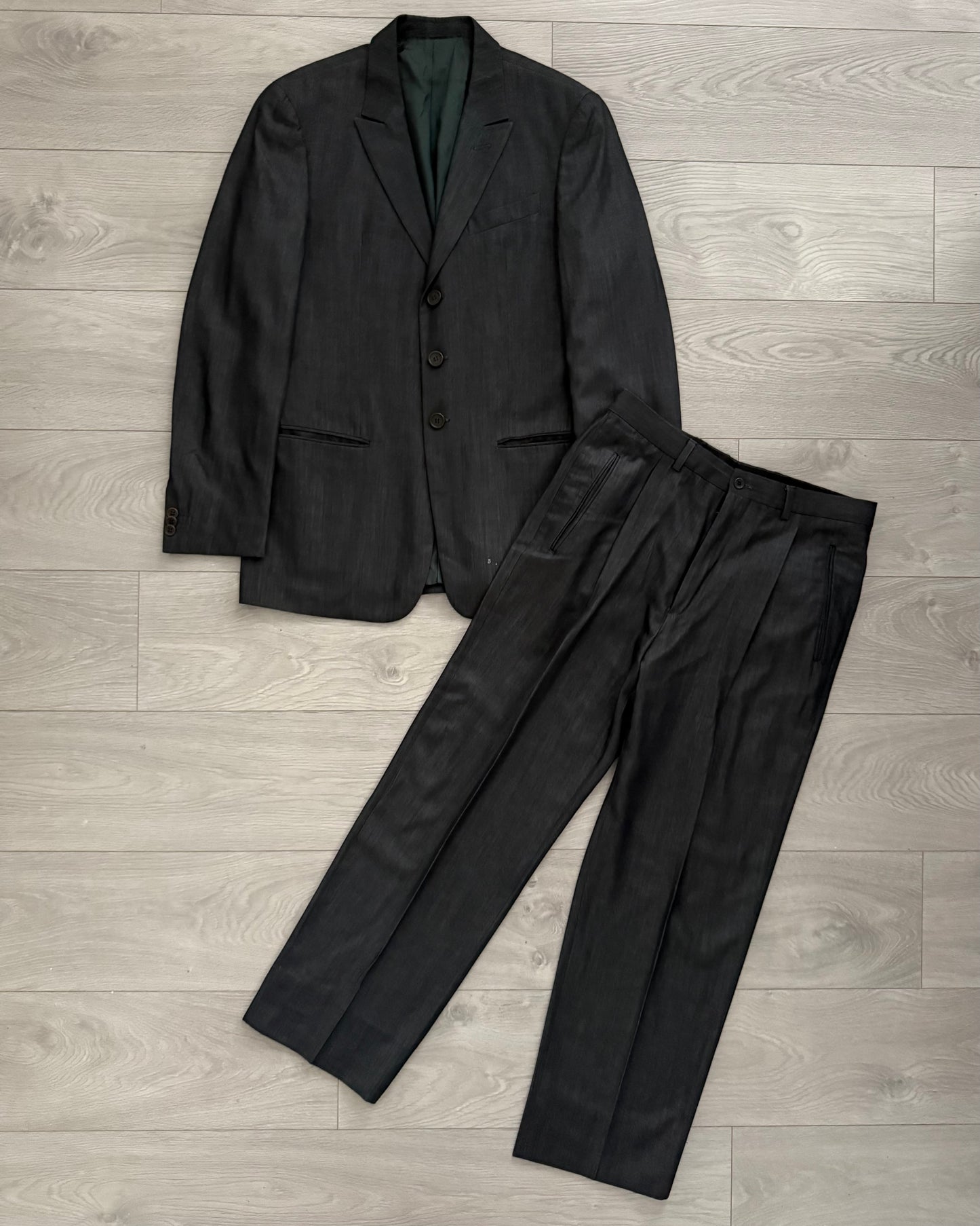 Giorgio Armani 1990s Pleated Suit - Size M Jacket / 32" Waist