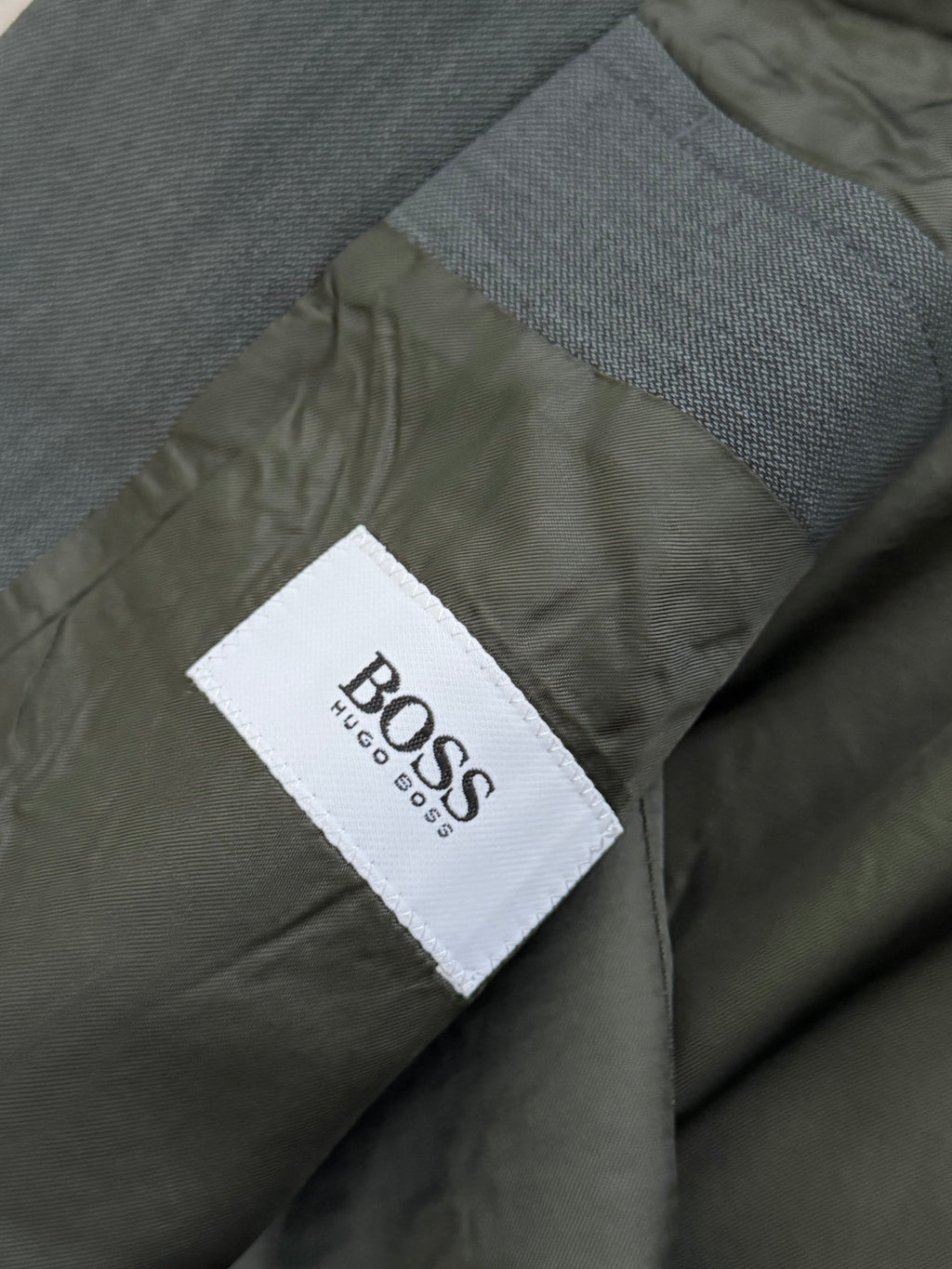 Hugo Boss 1980s Vitale Barberis Canonico Fabric 2B Draped Wool Sport Jacket Blazer - Size L