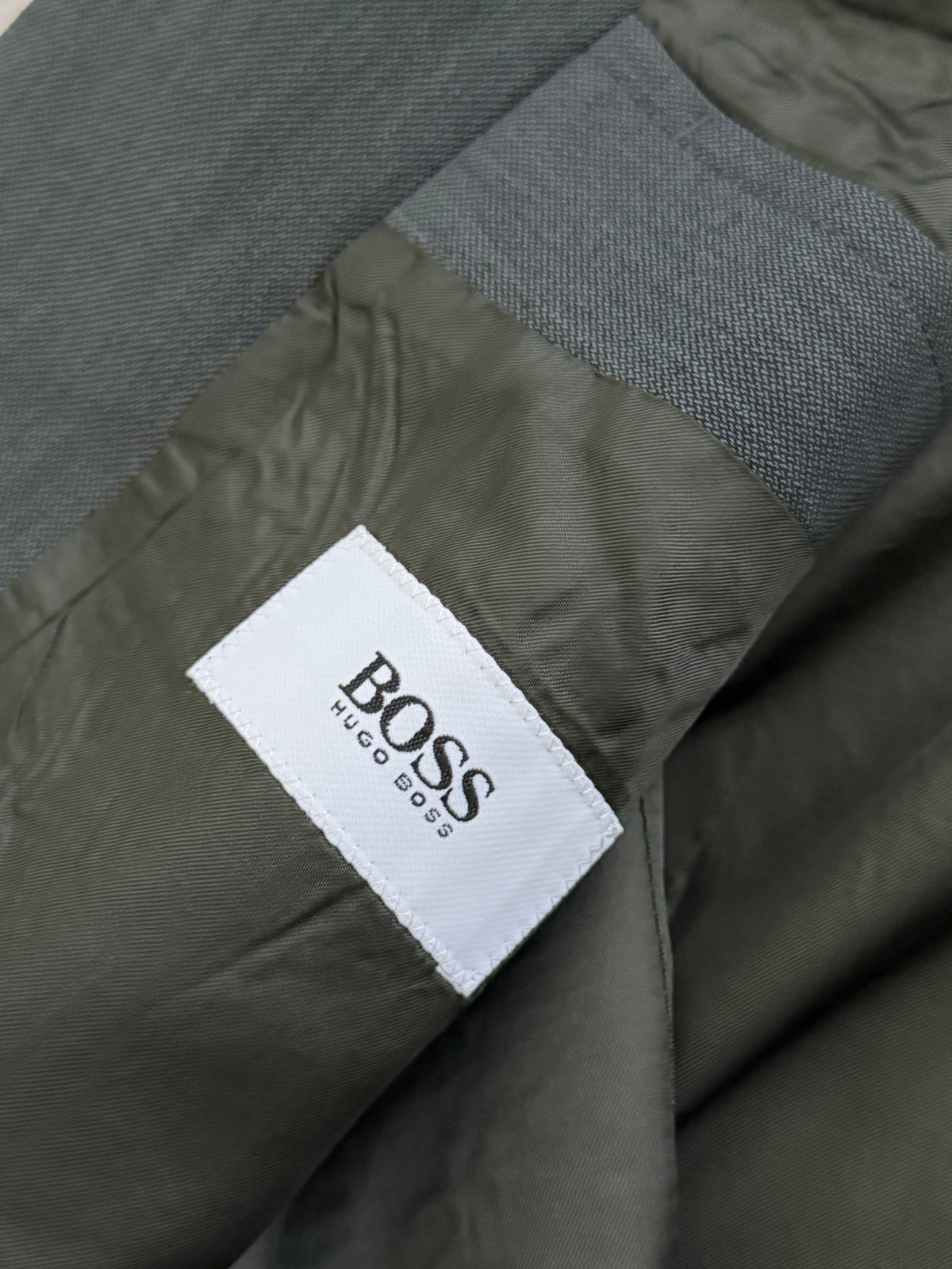 Hugo Boss 1980s Vitale Barberis Canonico Fabric 2B Draped Wool Sport Jacket Blazer - Size L