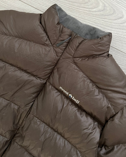 Montbell 00s Goose Down Brown Nylon Puffer Jacket - Size L