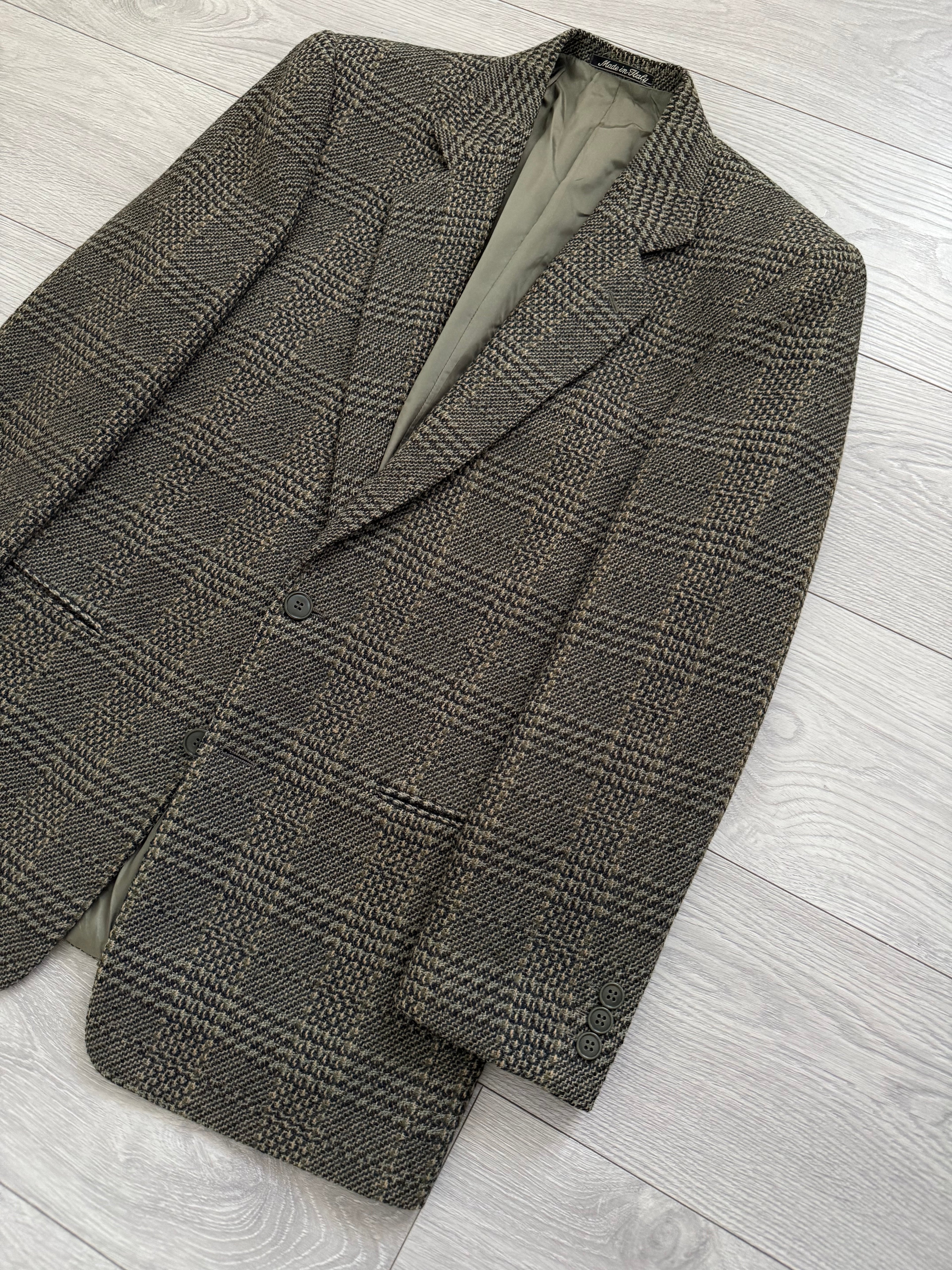 Giorgio Armani 1980s 2B Textured Wool Sports Jacket Blazer - Size S
