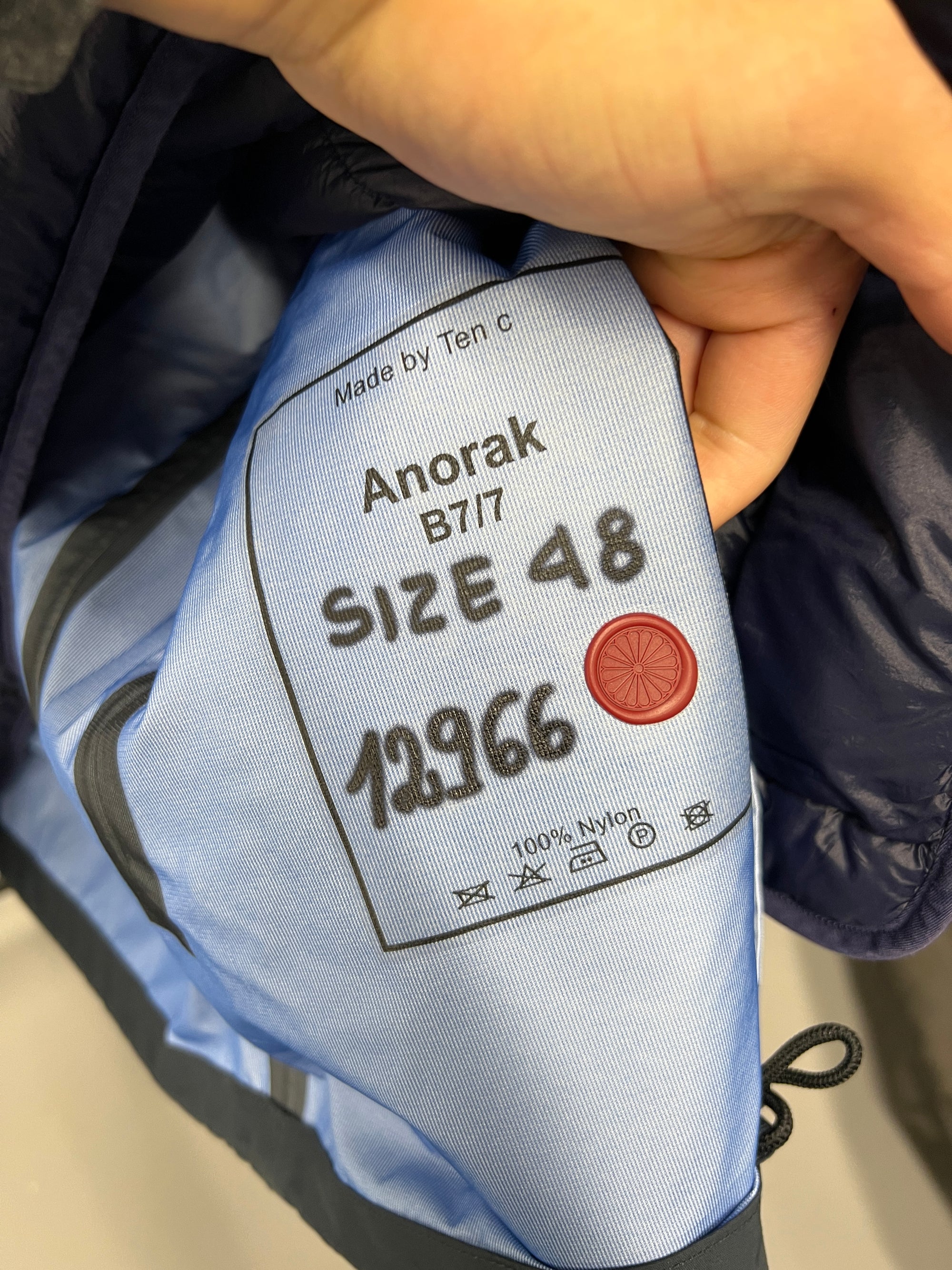 Ten C Garment Dyed Jacket & Down Liner - Size M