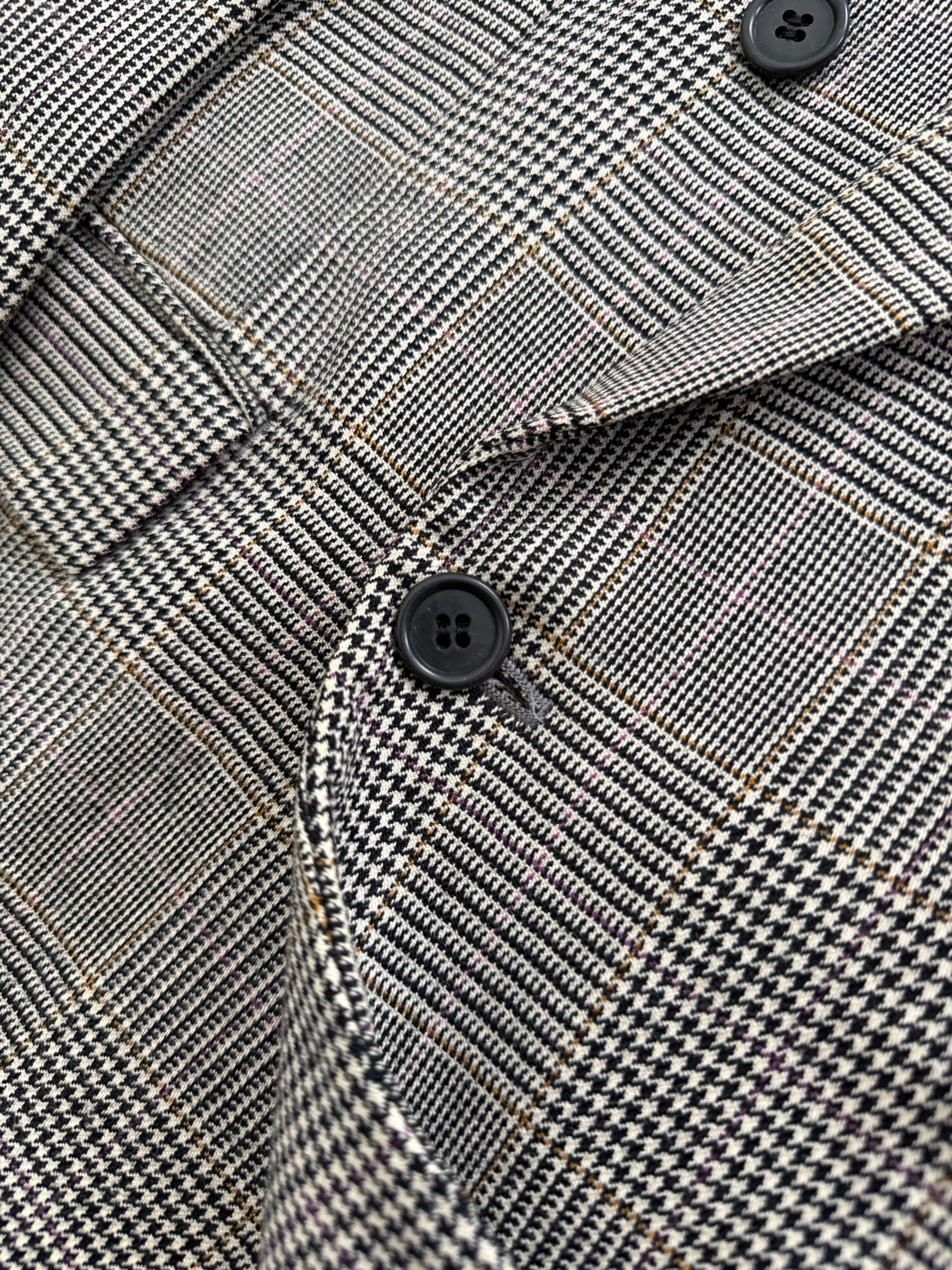 Paul Smith 1990s Peaked Lapel Double Breasted Wool Check Suit - Size M Jacket / 32" Waist