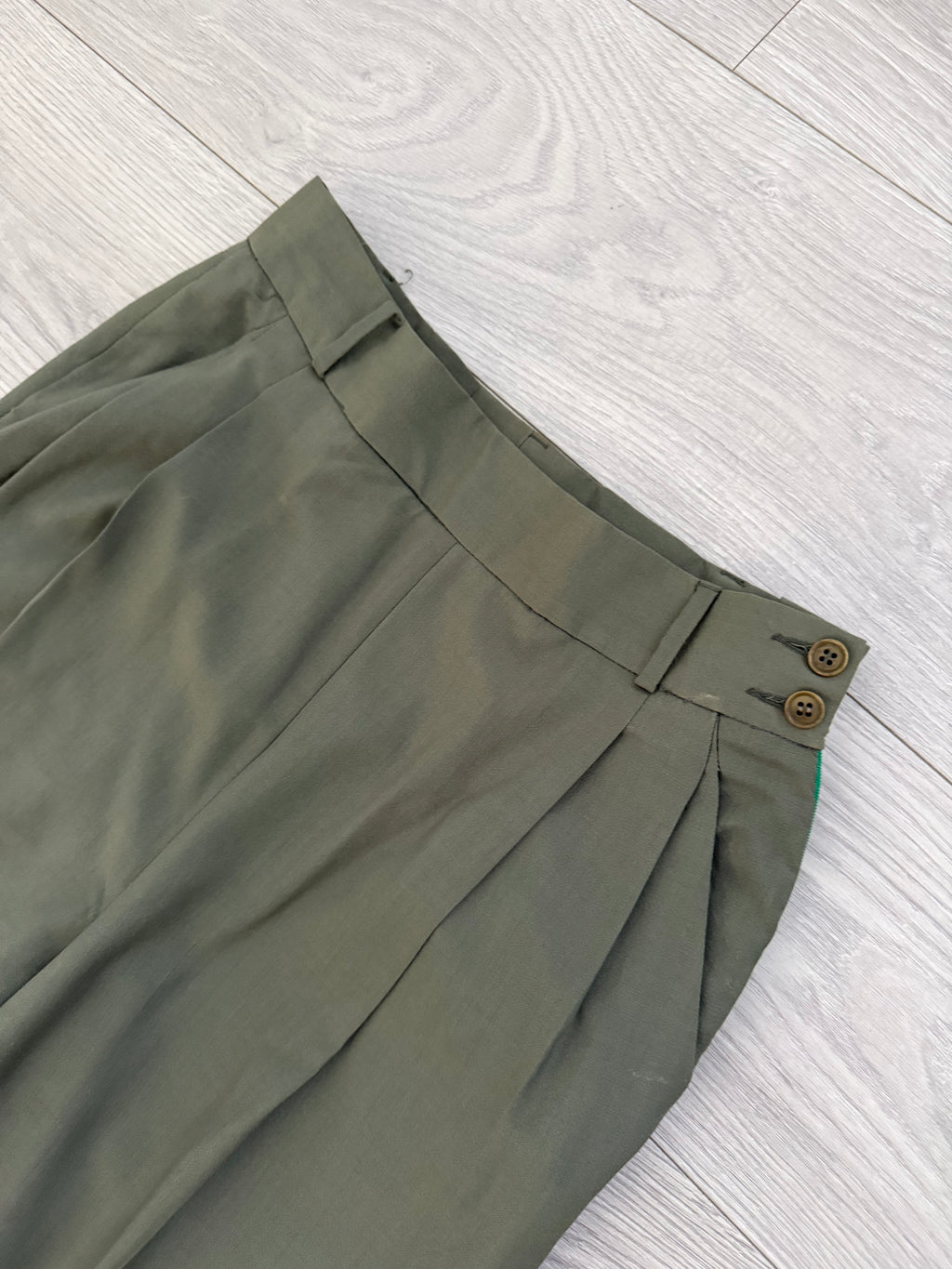 Basile 1980s Peaked Lapel Double Breasted Draped Wool Suit - Size S Jacket / 28" Waist