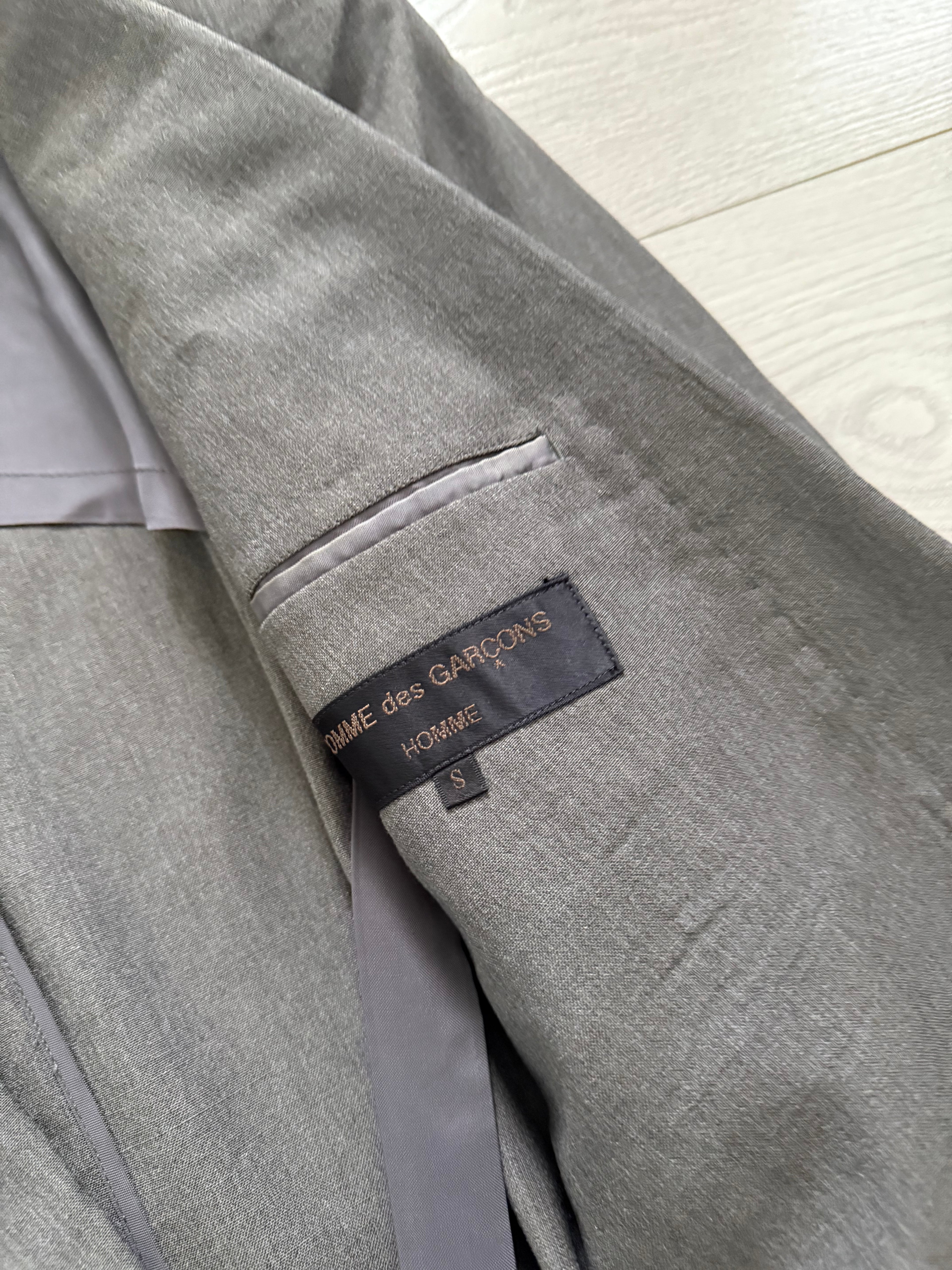 Comme Des Garcons Homme 1989 Double Breasted Pleated Wool Grey Suit - Size S Jacket / 28" Waist