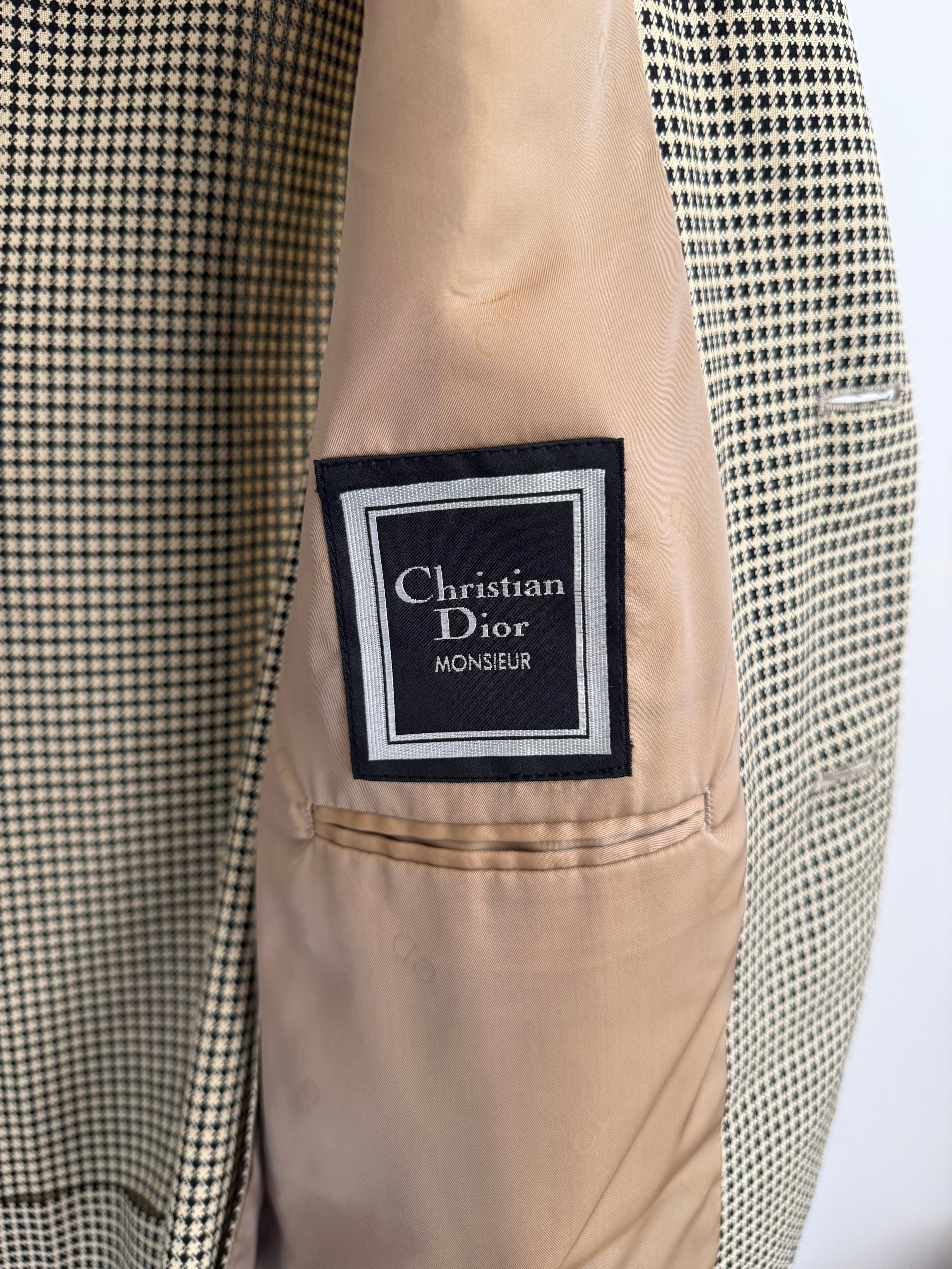 Dior 1980s 2B Unlined Textured Wool Sports Blazer Jacket - Size S