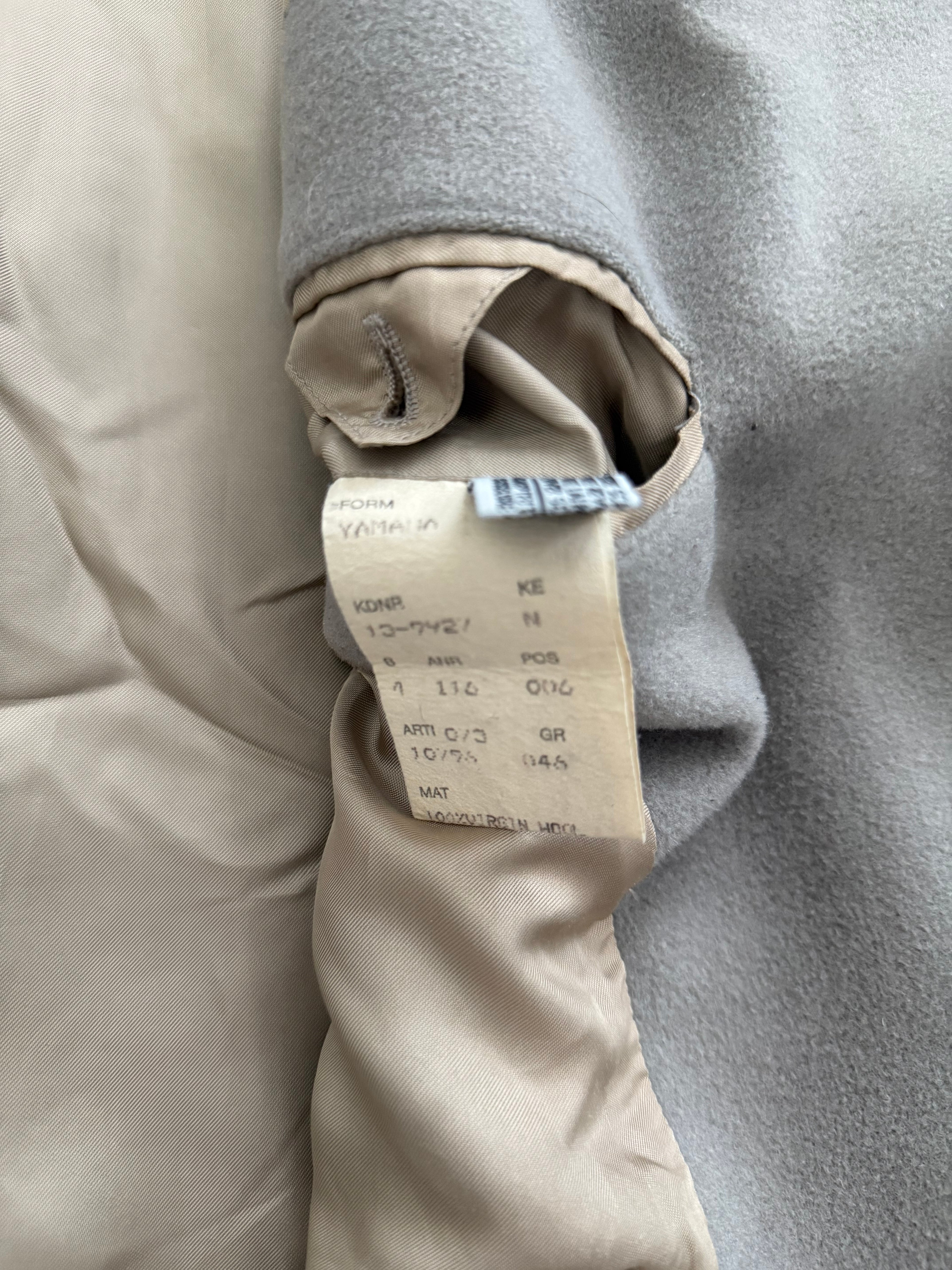 Hugo Boss 1980s 'Yamaha' Double-Breasted Wool Coat - Size M