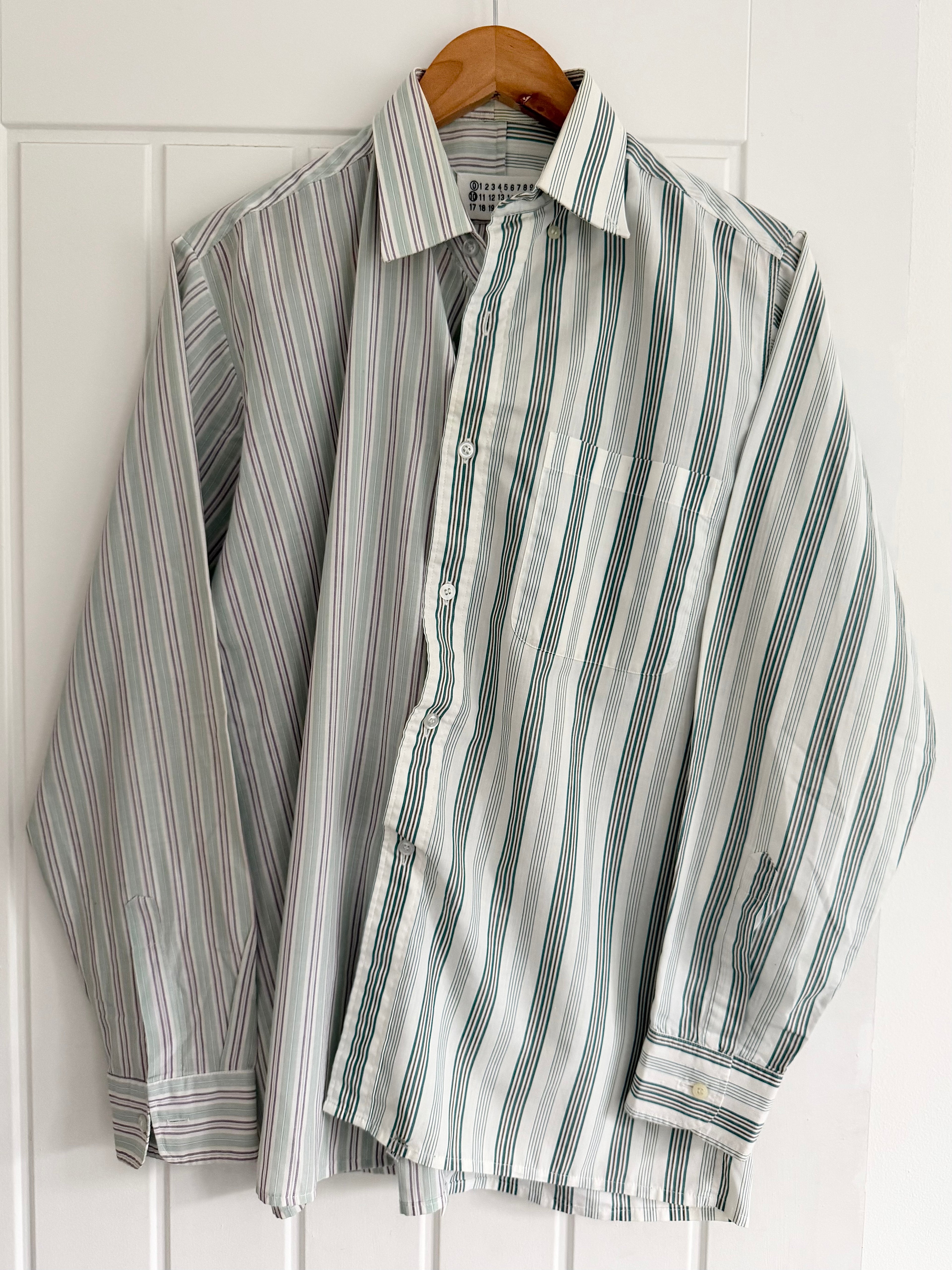 Maison Martin Margiela AW2001 Artisanal Line (0)(10) Reconstructed Split Shirt - Size M