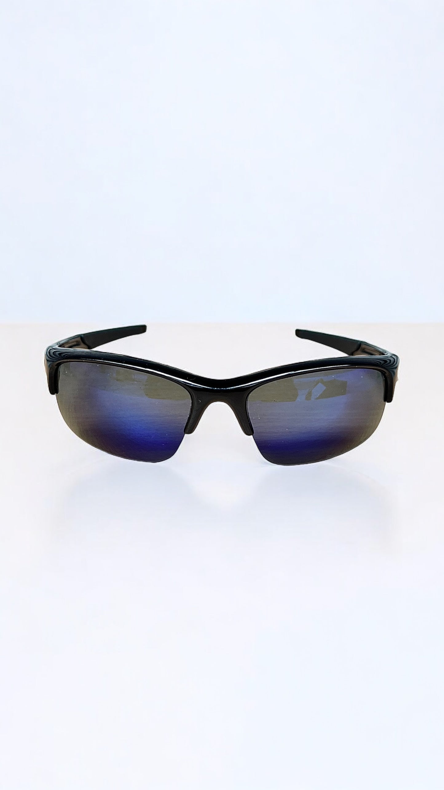 Oakley 2012 Bottle Rocket Sunglasses in Black/Polarized Blue