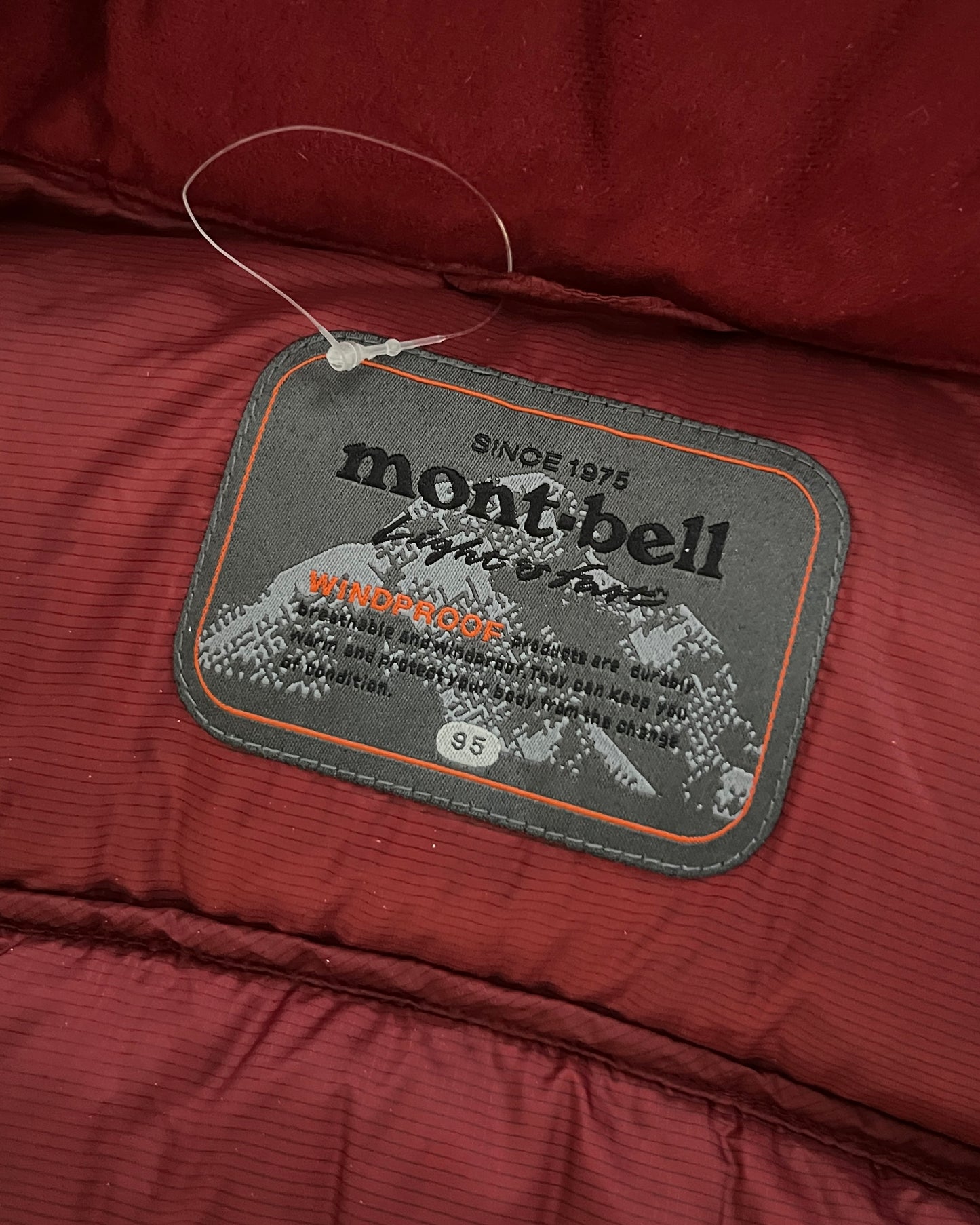 Montbell 00s Goose Down Nylon Gore-Windstopper Panelled Puffer Jacket - Size S