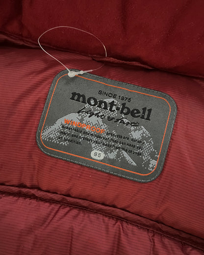 Montbell 00s Goose Down Nylon Gore-Windstopper Panelled Puffer Jacket - Size S