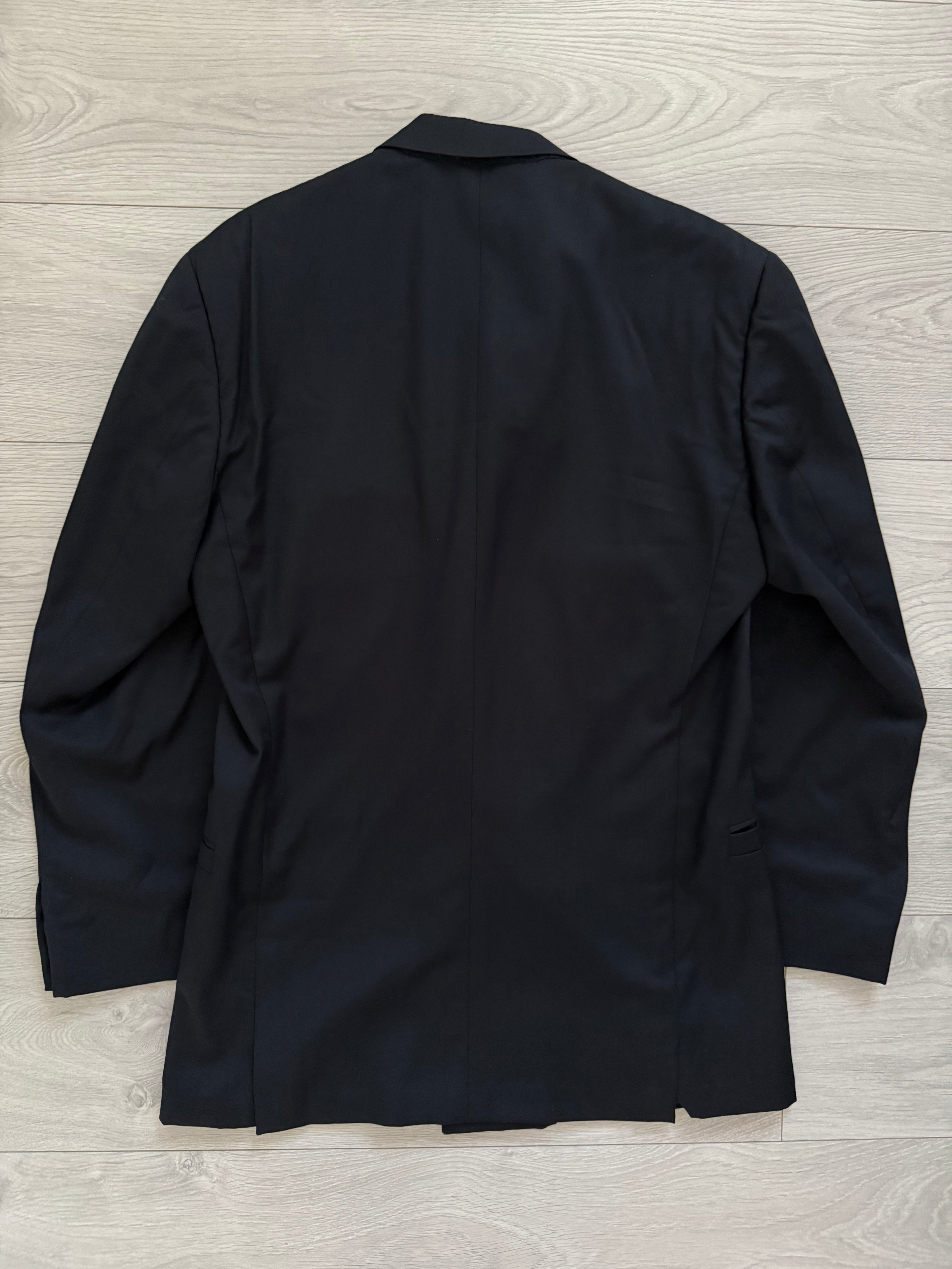 Versace 1980s Double Breasted Notch Lapel Wool Sports Blazer Jacket - Size S