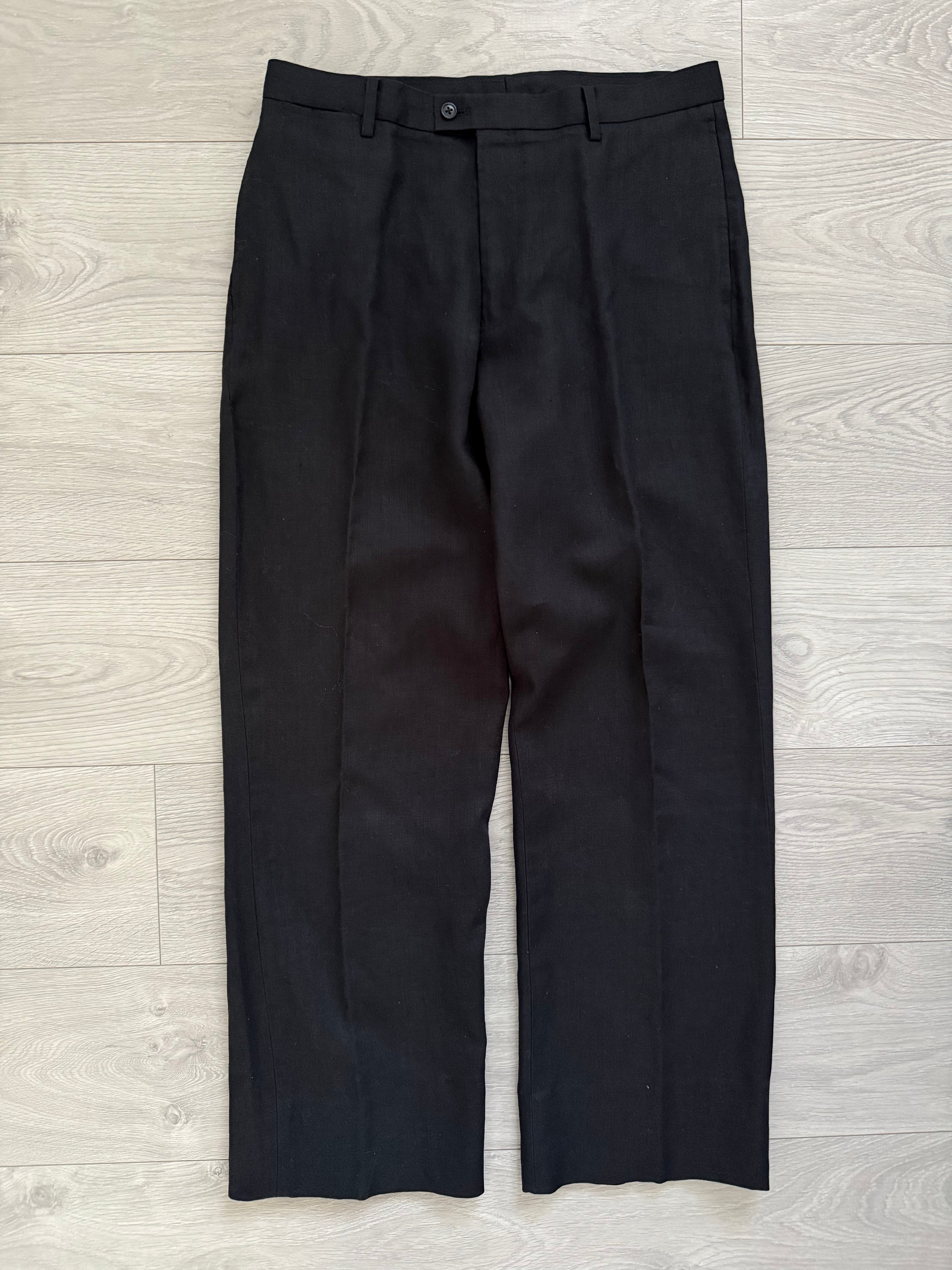 Allegri Armani 1990s Cotton Linen Pants - Size 33" Waist