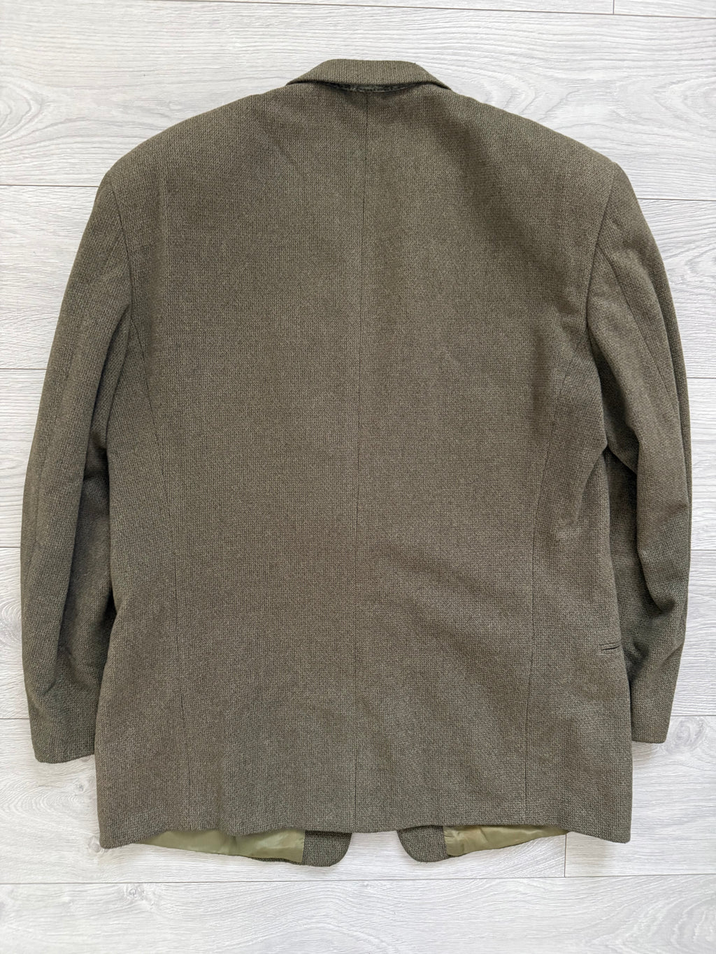 Giorgio Armani 1980s 2B Khaki Brown Wool Sport Jacket Blazer - Size XXL
