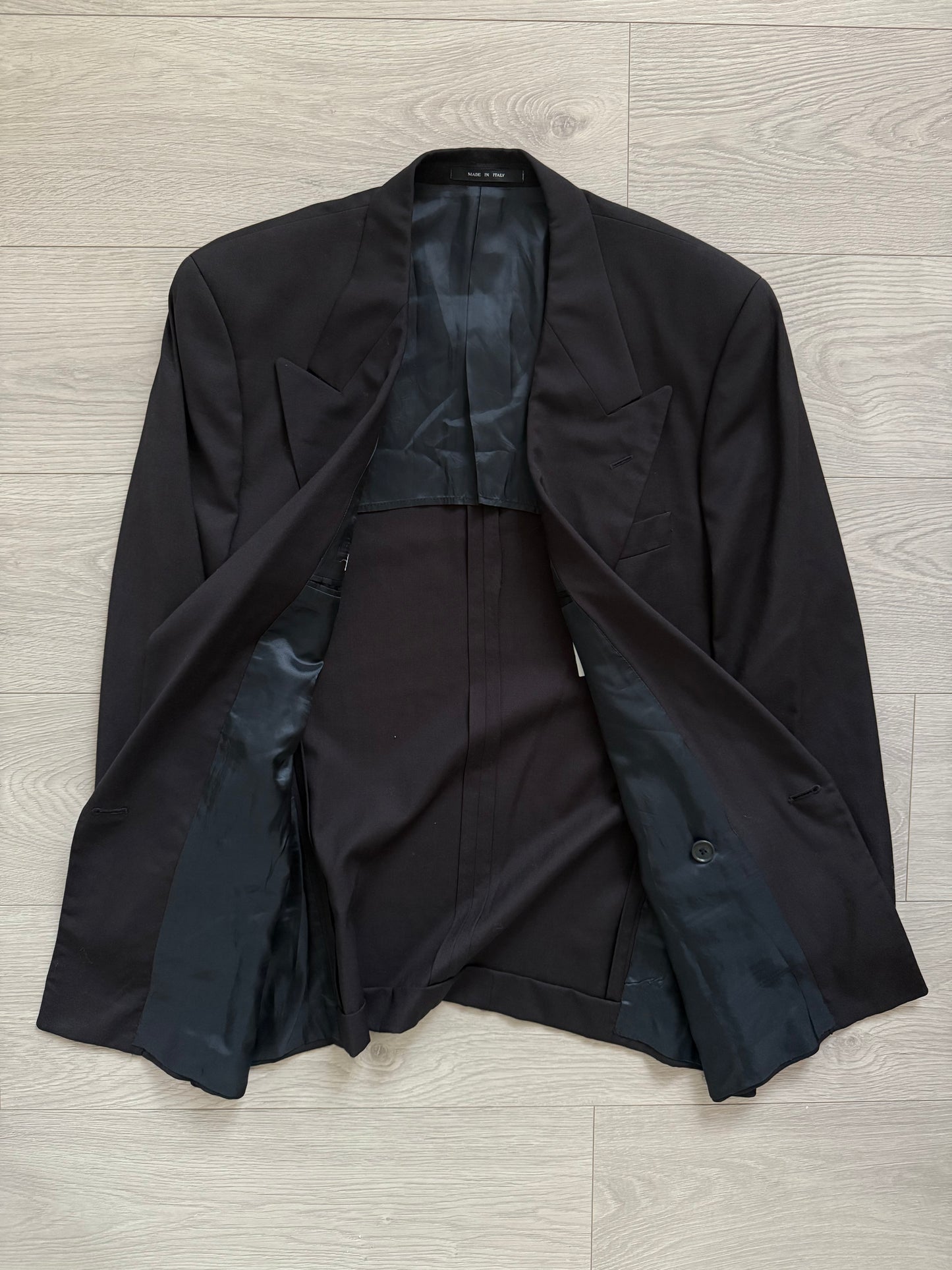 Emporio Armani 1990s Double-Breasted Wool Suit - Size M Jacket / 32" Waist