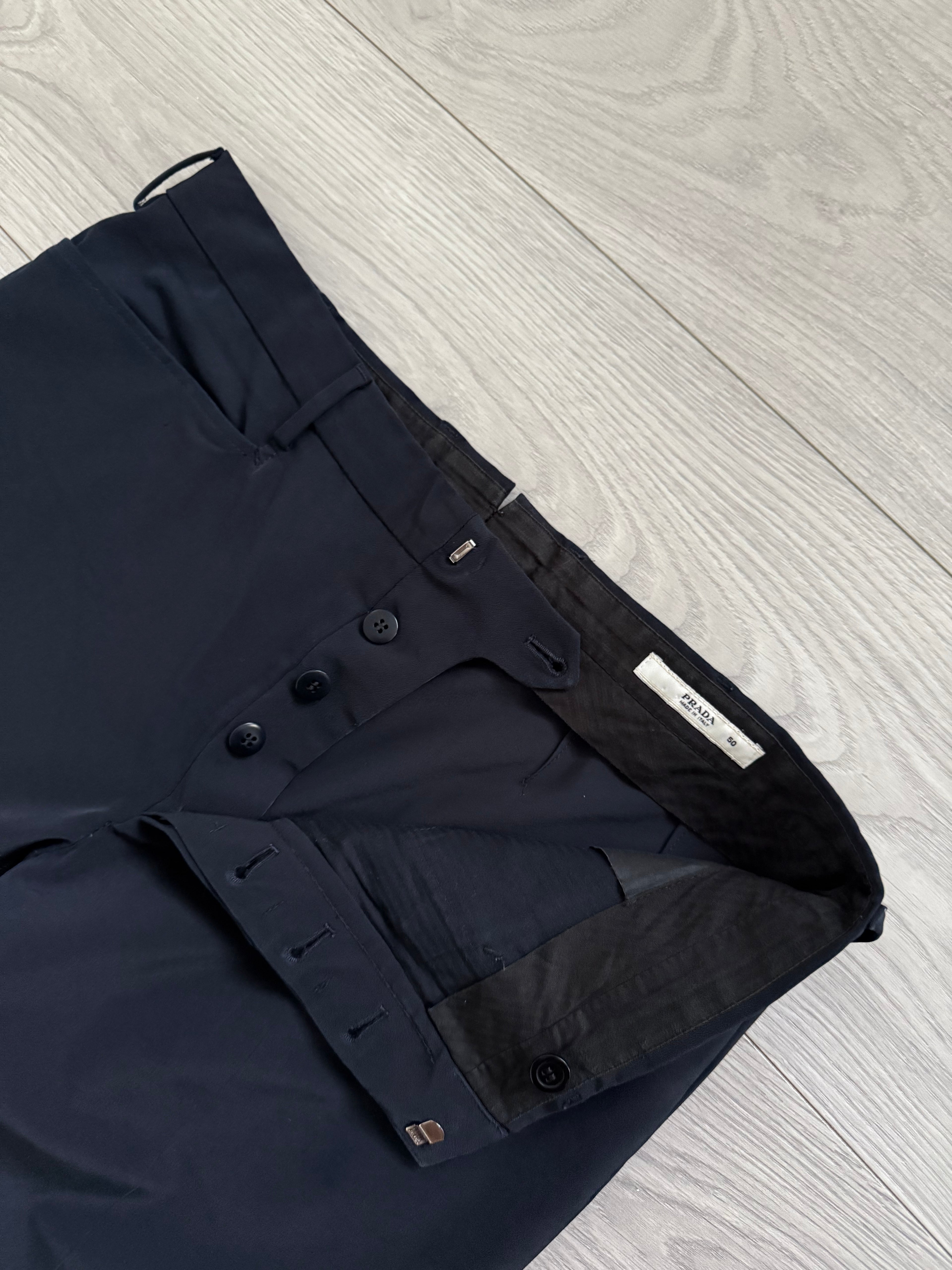 Prada 2003 Nylon Gabardine Tech Fabric Pants - Size 34