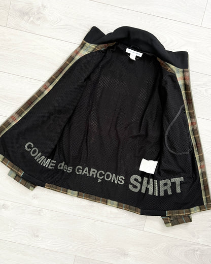 Comme Des Garcons SHIRT 2009 Technical Plaid Wool Jacket - Size M