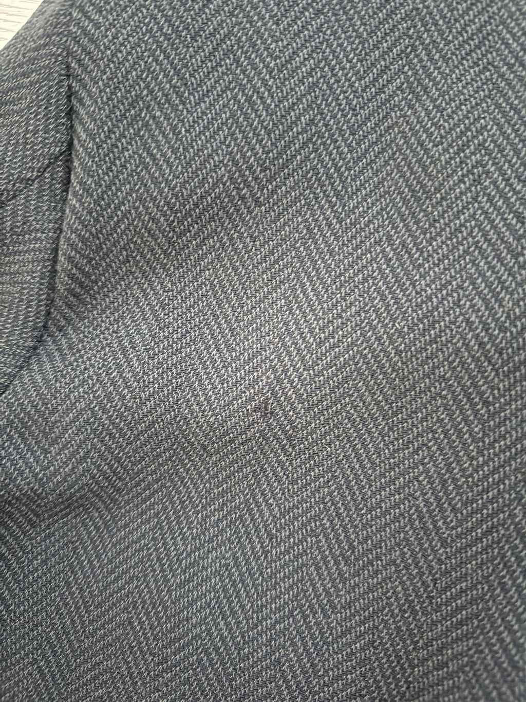 Armani Mani 1980s Peaked Lapel Double Breasted Herringbone Wool Sport Jacket Blazer - Size XXL