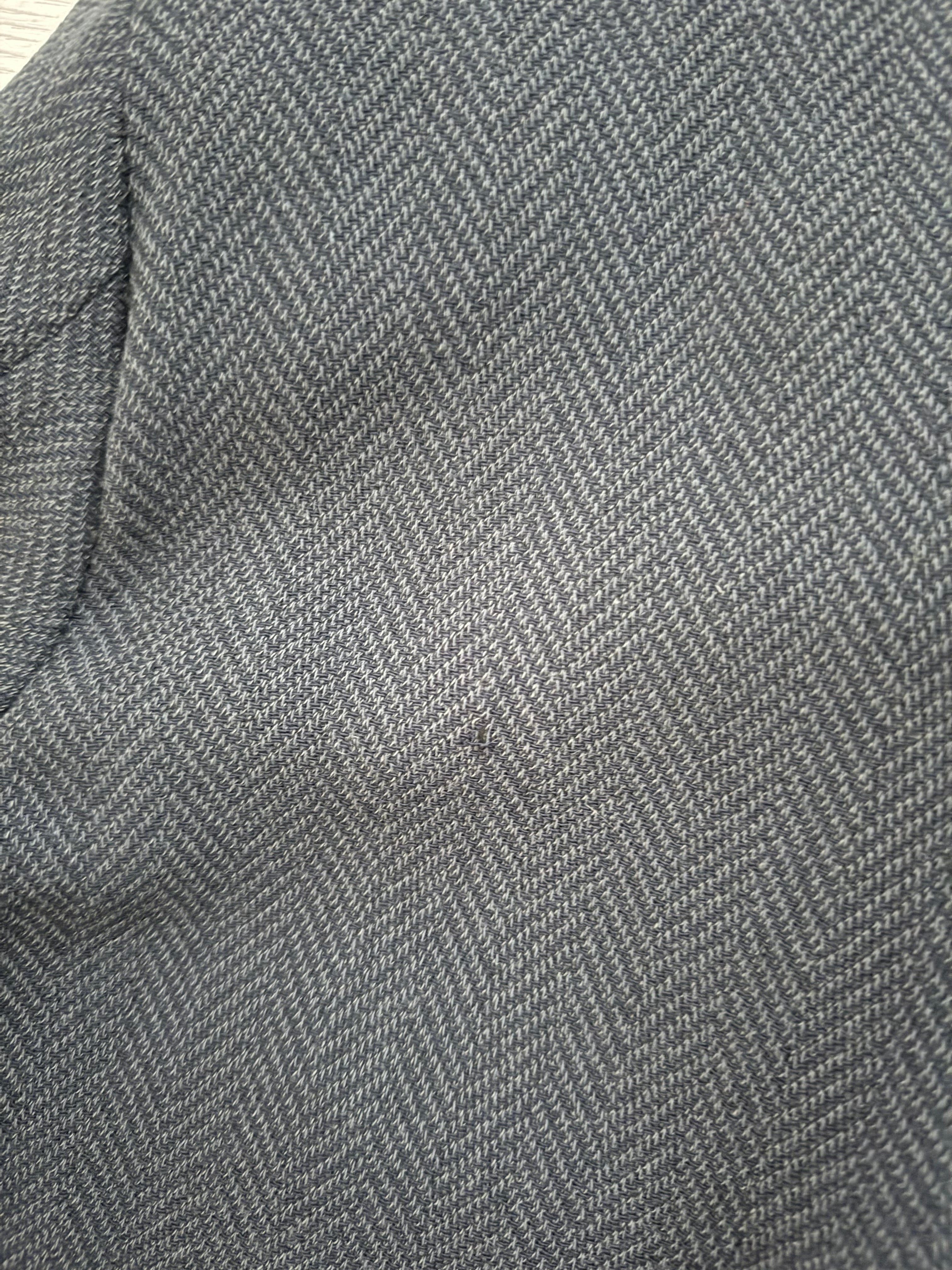 Armani Mani 1980s Peaked Lapel Double Breasted Herringbone Wool Sport Jacket Blazer - Size XXL