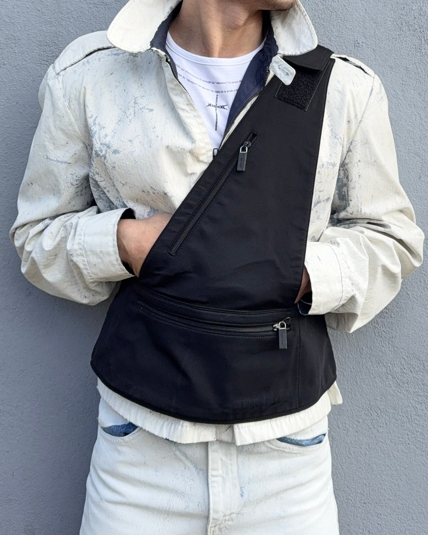 Miu Miu FW1999 Tech Fabric Utility Body Bag