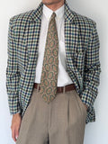 Valentino 1980s Gun Club Check Wool Sports Blazer Jacket - Size L