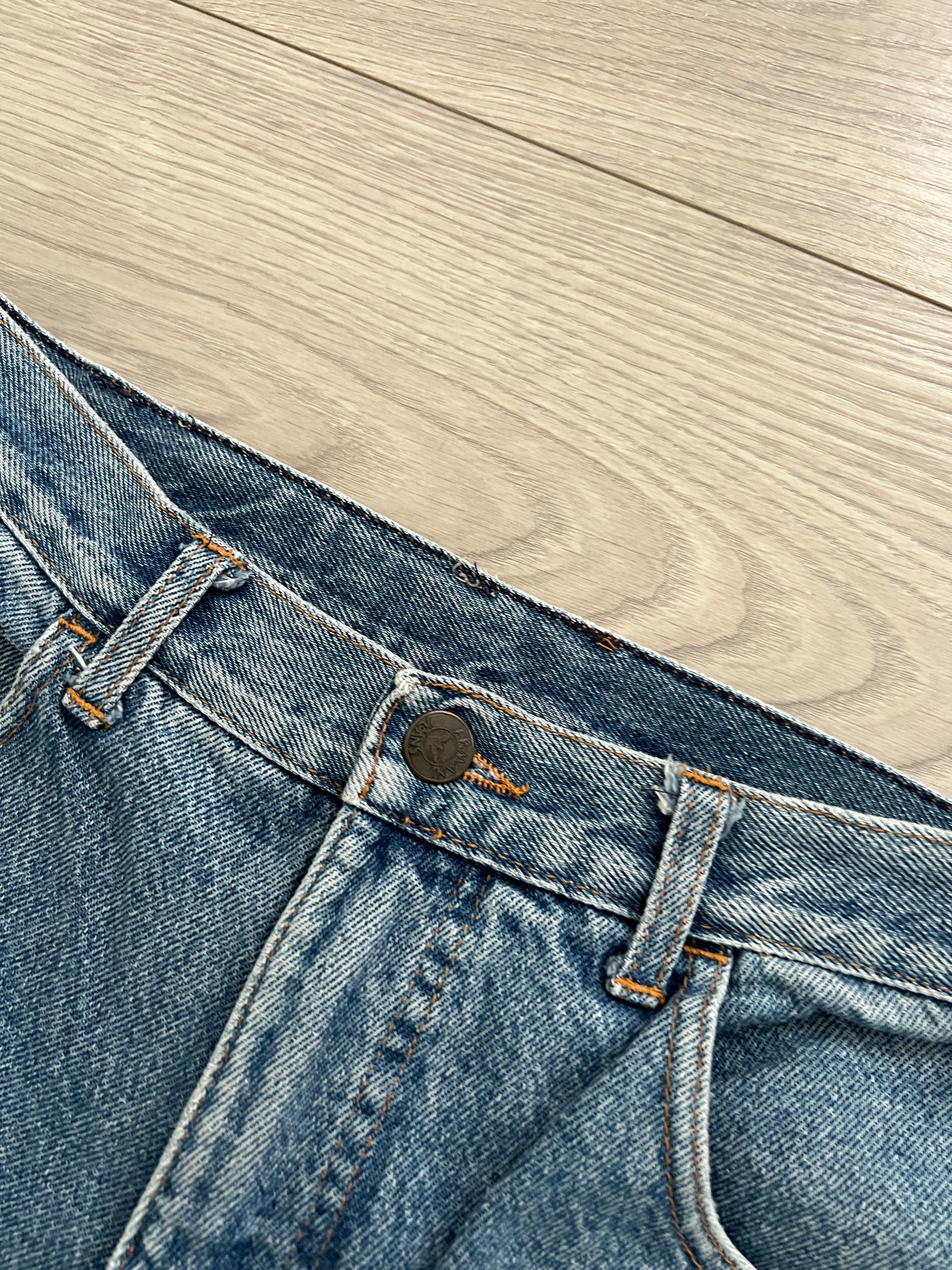 Armani Jeans 1990s Metal Logo Denim Jeans - Size 28