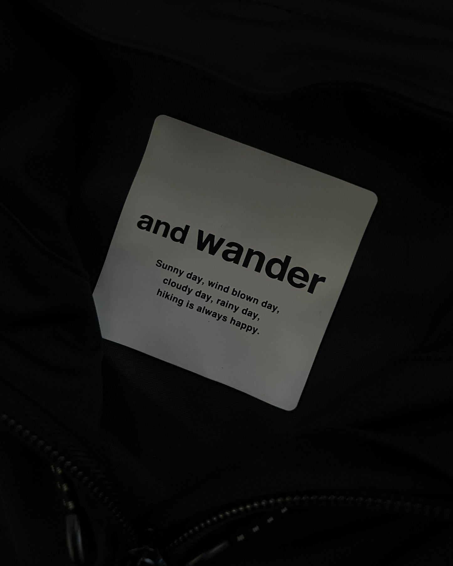 And Wander Technical Windproof Water Repellent Reflective Jacket - Size M