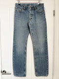 Helmut Lang 1998 Vintage Blue Faded Denim Jeans - Size 30