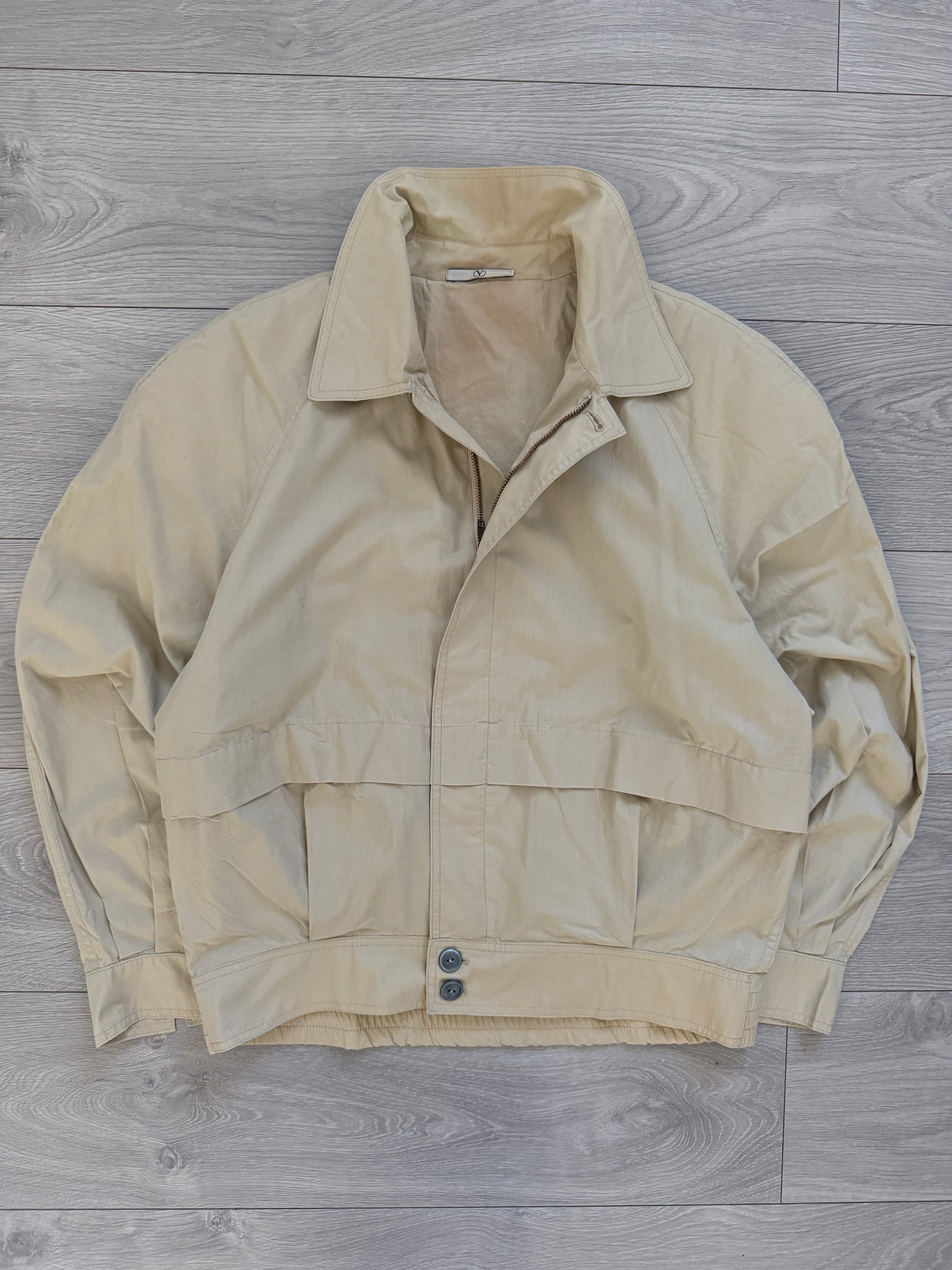 Valentino 1980s Zip Front Harrington Bomber Jacket - Size S