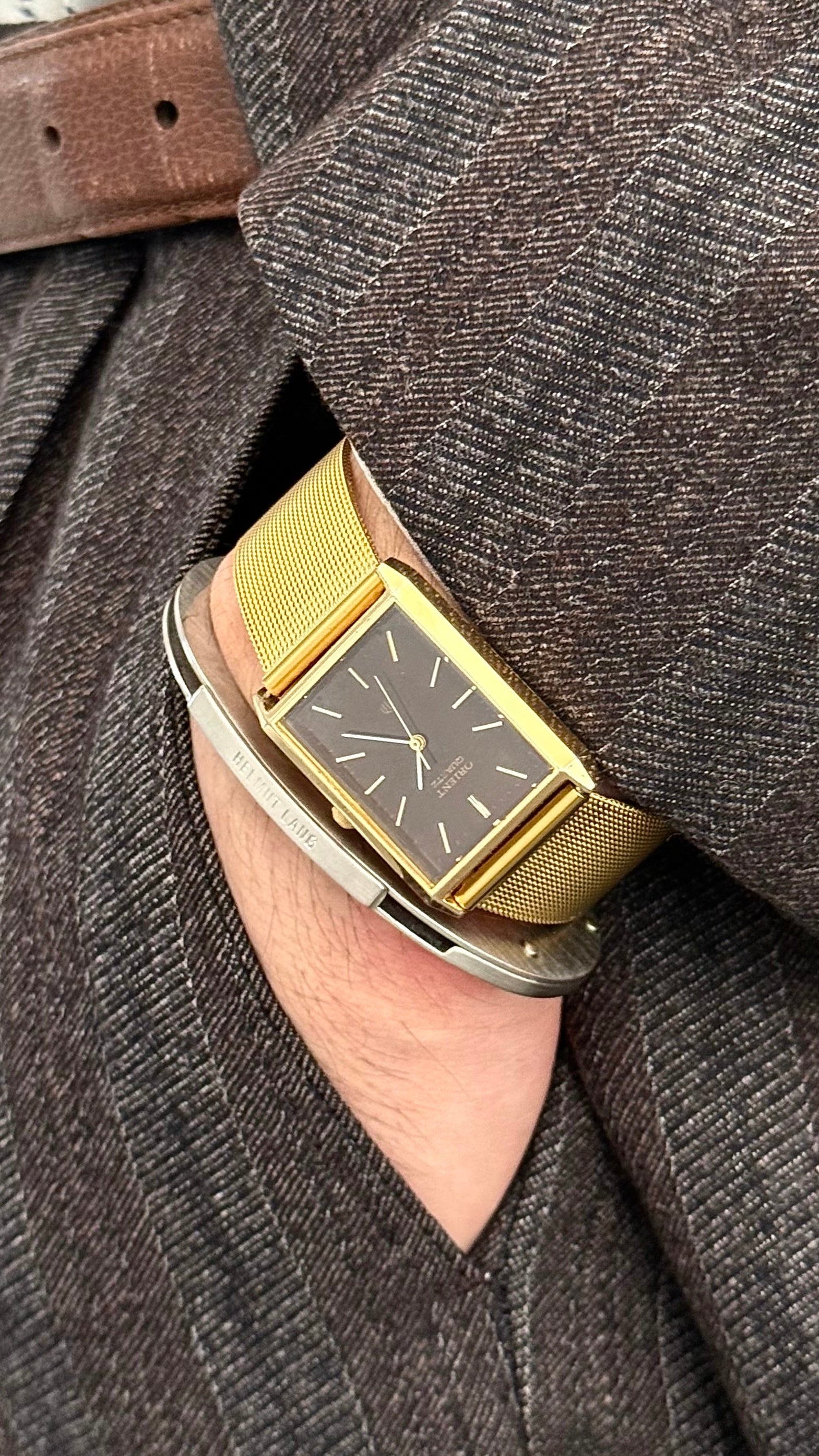 Orient 1990s Chandor Mesh Band Watch