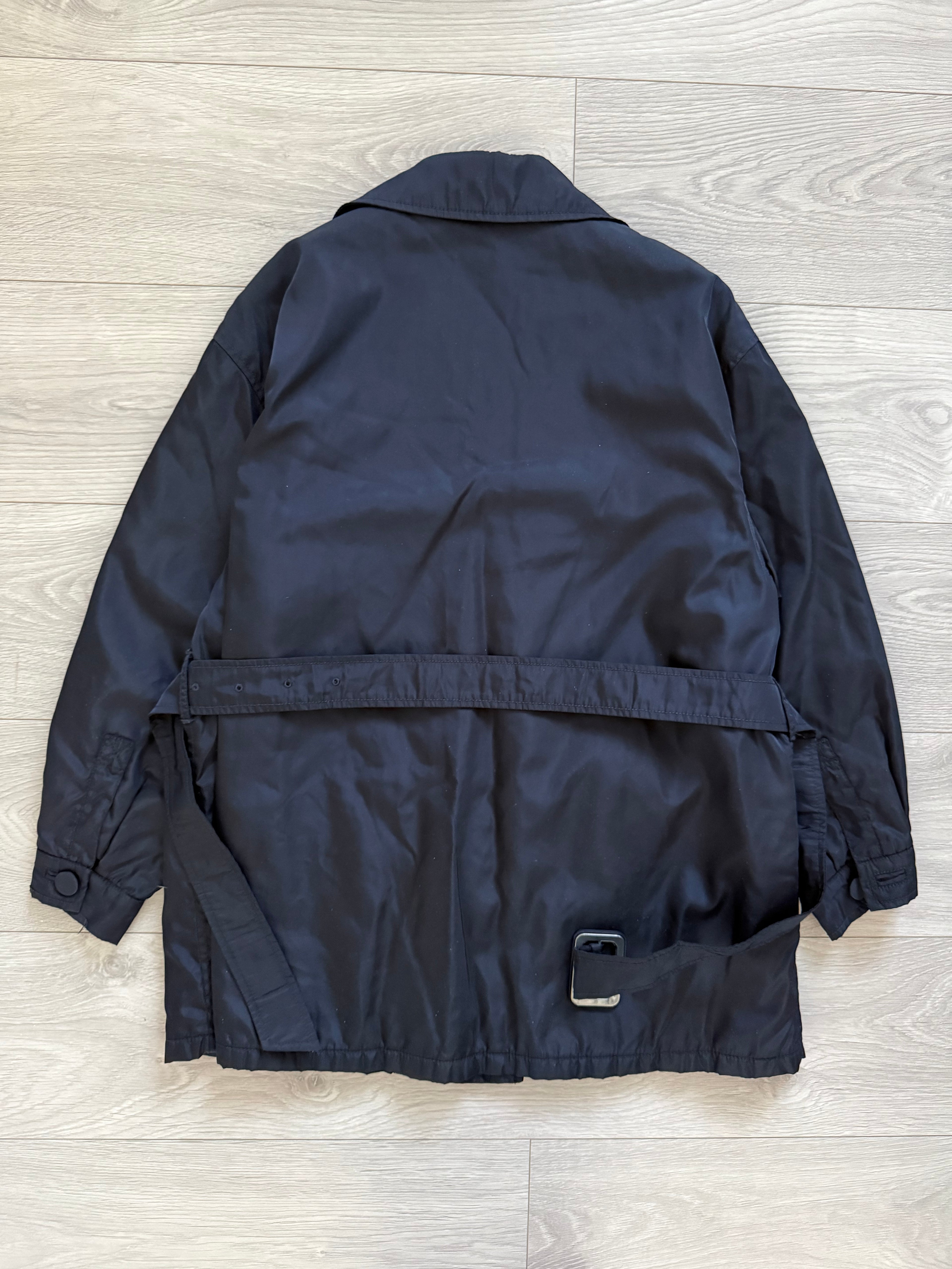 Prada FW1998 Padded Nylon Trench Coat - Size M Womens / XS Mens