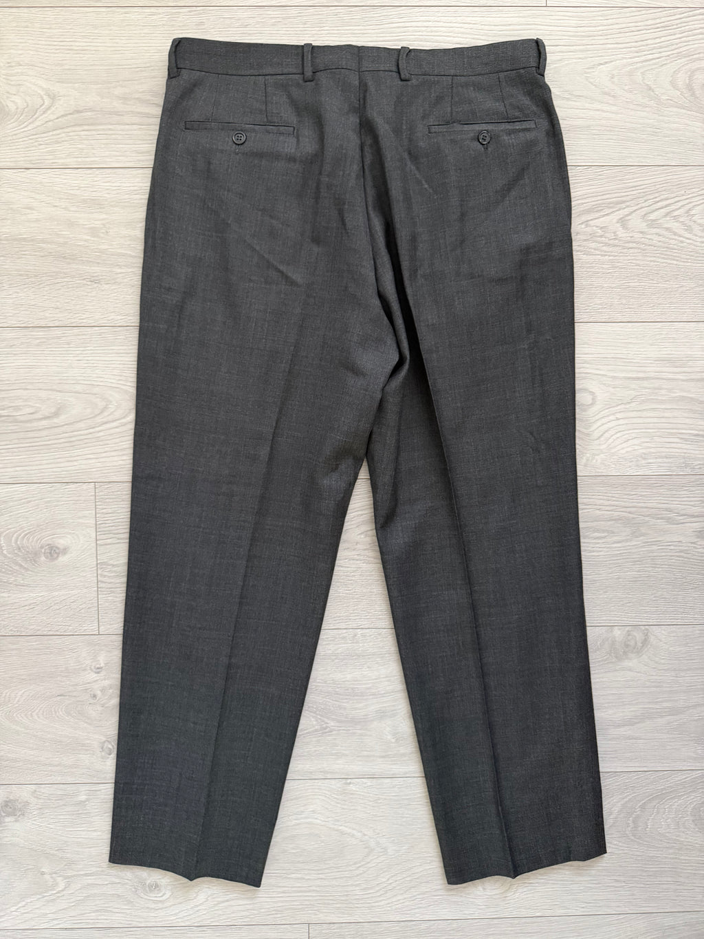 Emporio Armani 1990s 3B Grey Wool Suit - Size XL Jacket / 36" Waist