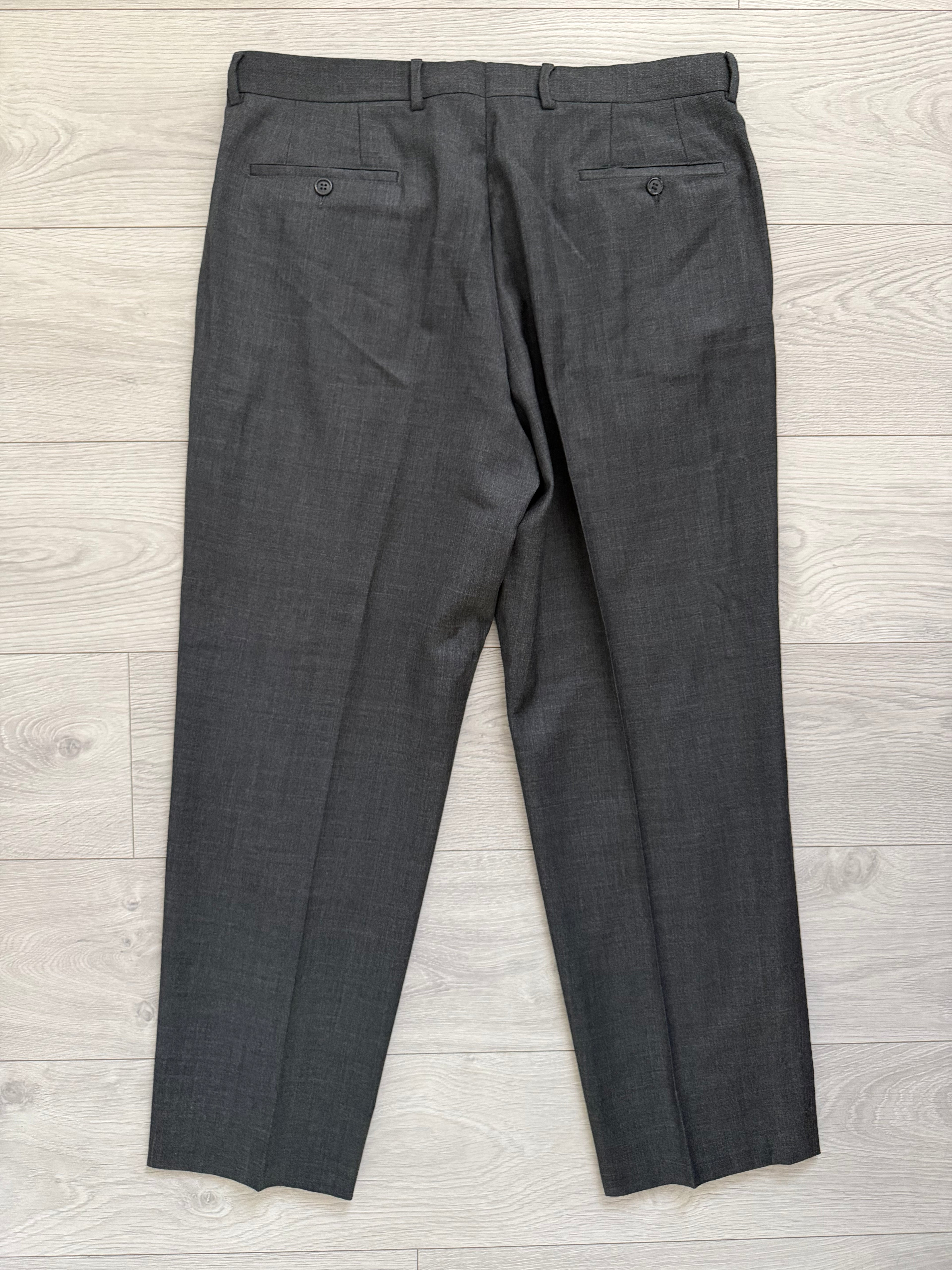 Emporio Armani 1990s 3B Grey Wool Suit - Size XL Jacket / 36" Waist