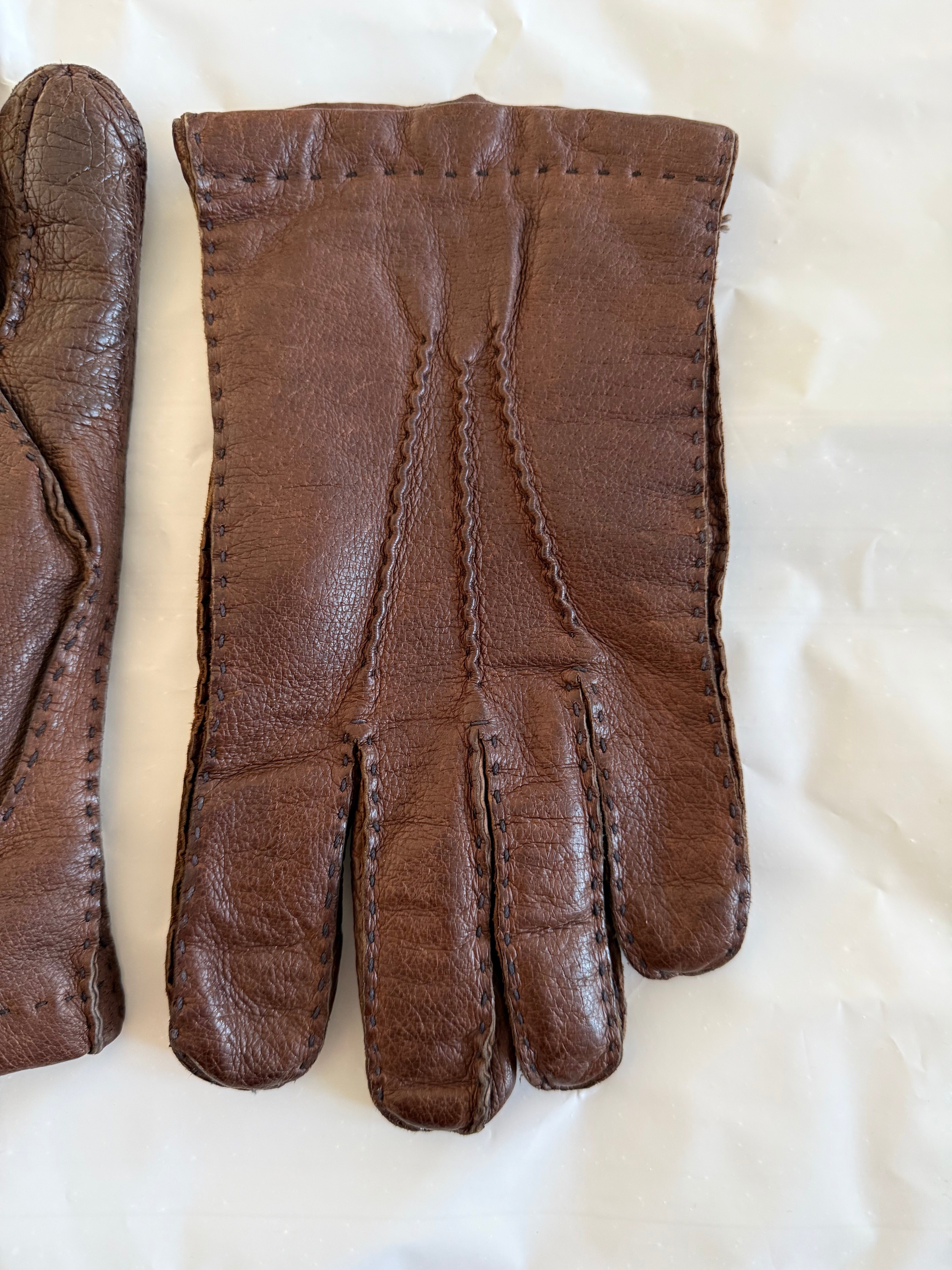 EMPORIO ARMANI ブラウン手袋 Emporio Armani 1990s Brown Leather Gloves – NDWC0 Shop