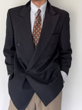 Hugo Boss 1980s 'Zeus' Double Breasted Peaked Lapel Sports Jacket Blazer - Size S
